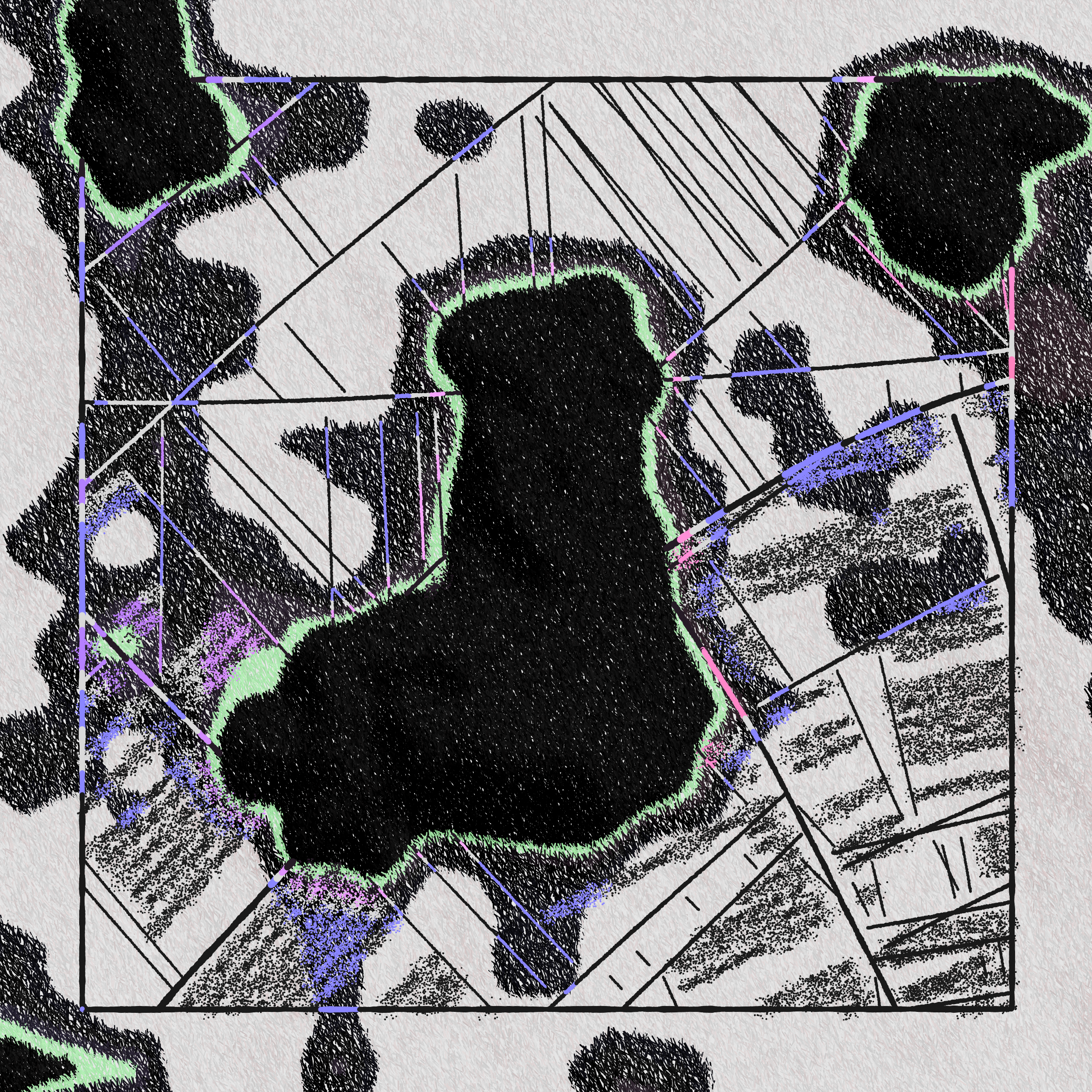 Art Blocks - Art Blocks v2 - Maps of Nothing #90 - NFT # 316000090