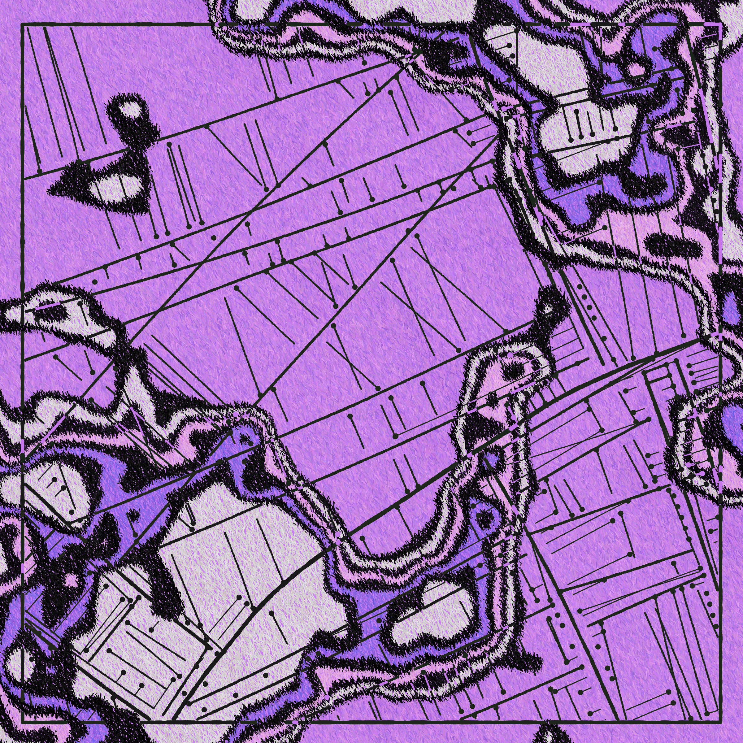Art Blocks - Art Blocks v2 - Maps of Nothing #91 - NFT # 316000091