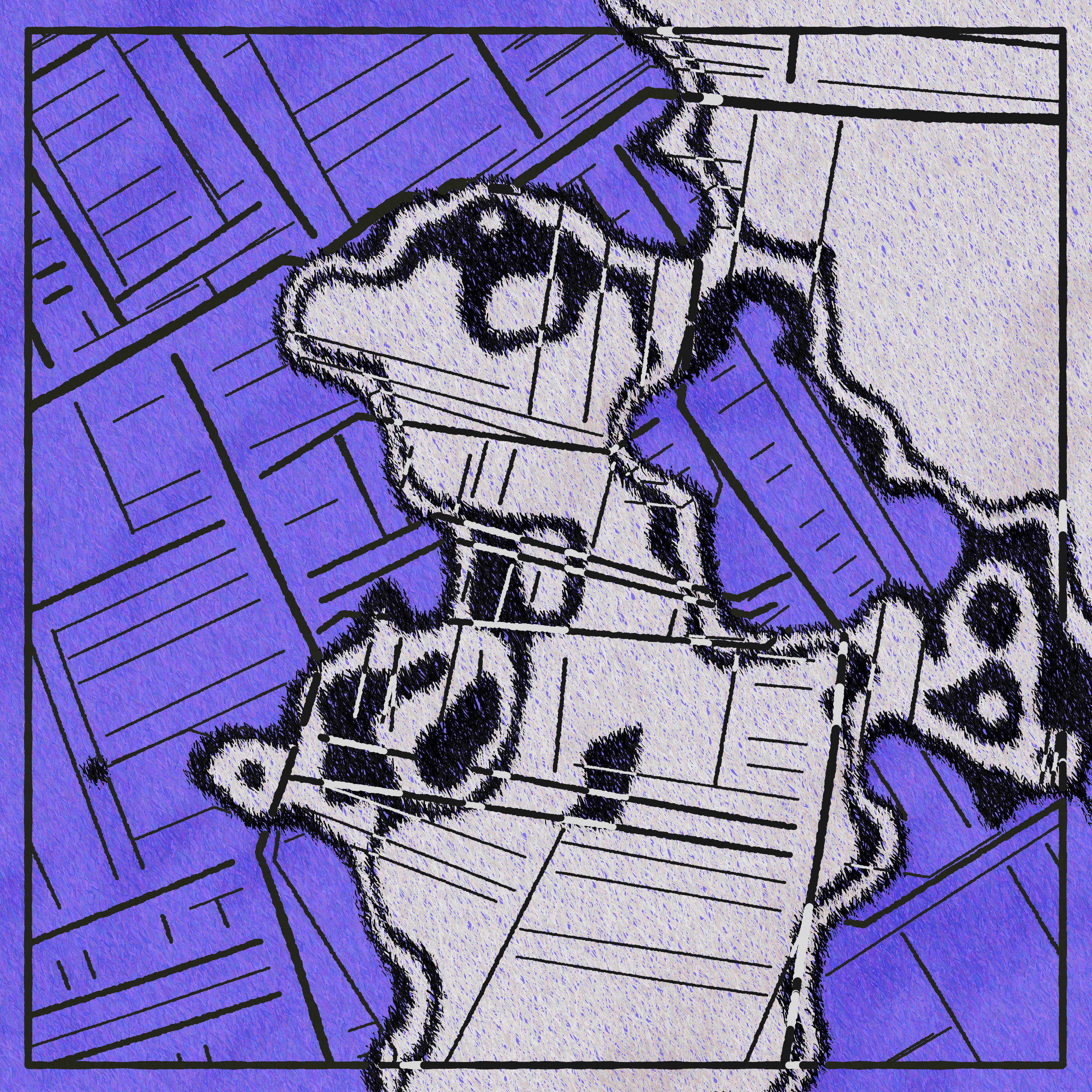 Art Blocks - Art Blocks v2 - Maps of Nothing #92 - NFT # 316000092