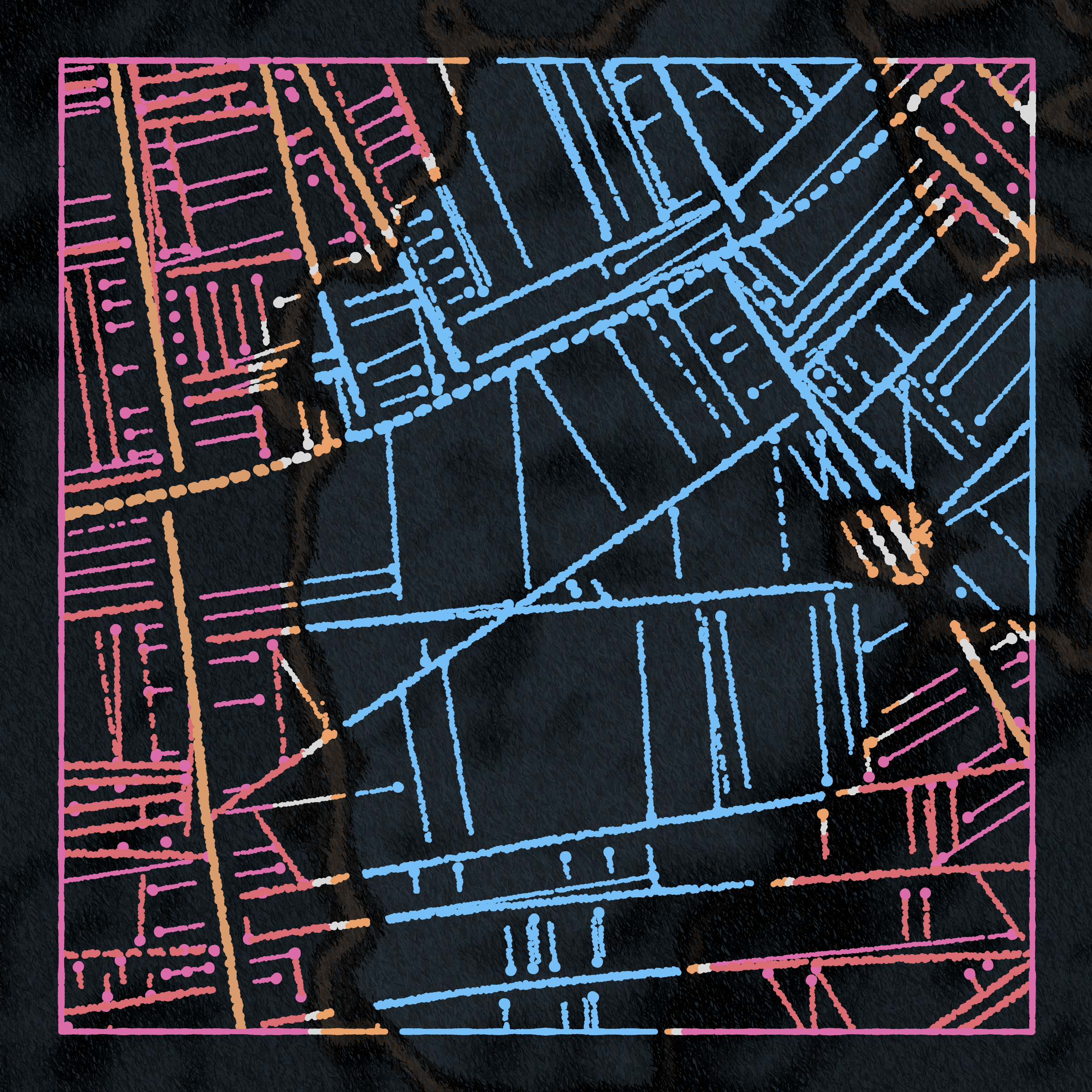 Art Blocks - Art Blocks v2 - Maps of Nothing #96 - NFT # 316000096