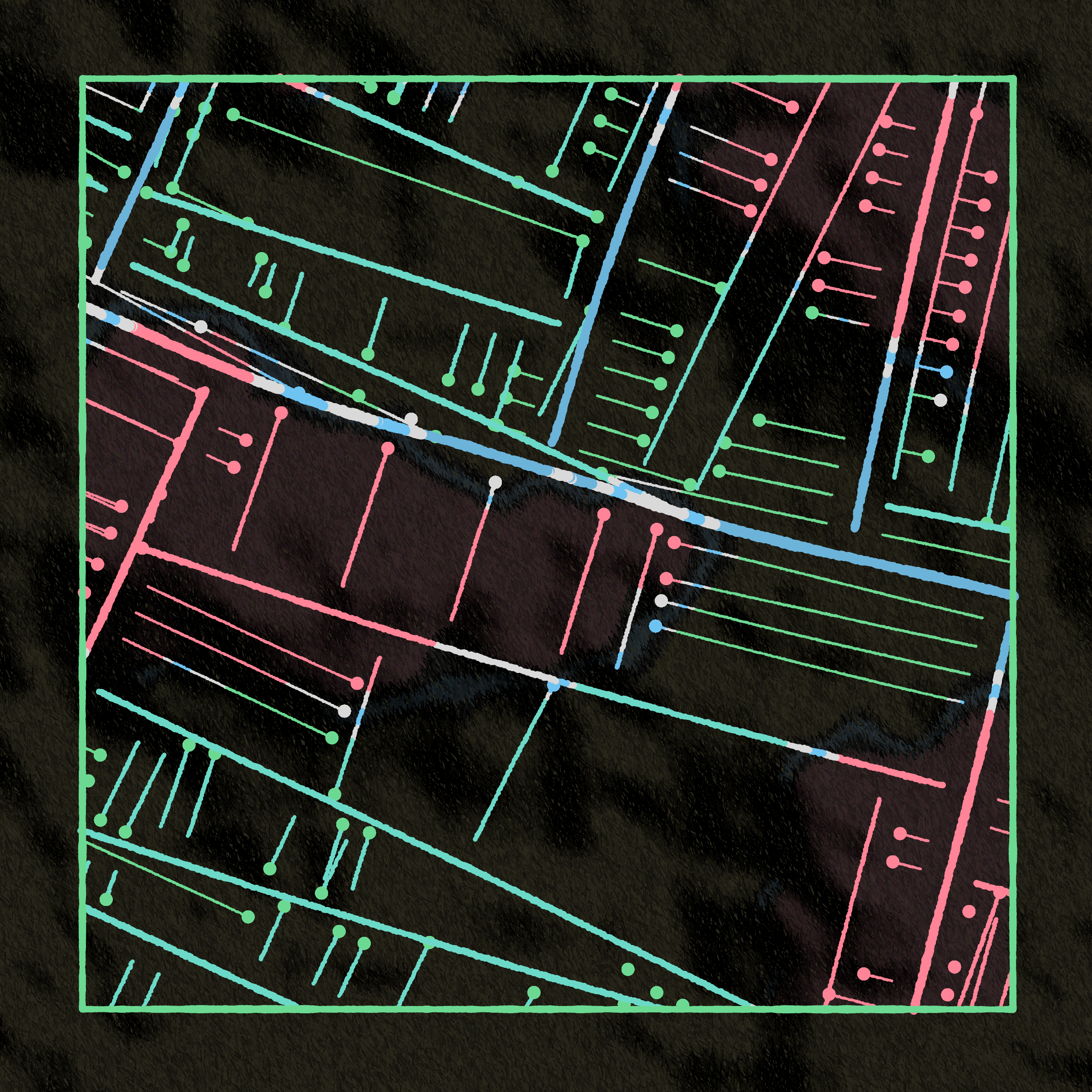 Art Blocks - Art Blocks v2 - Maps of Nothing #104 - NFT # 316000104