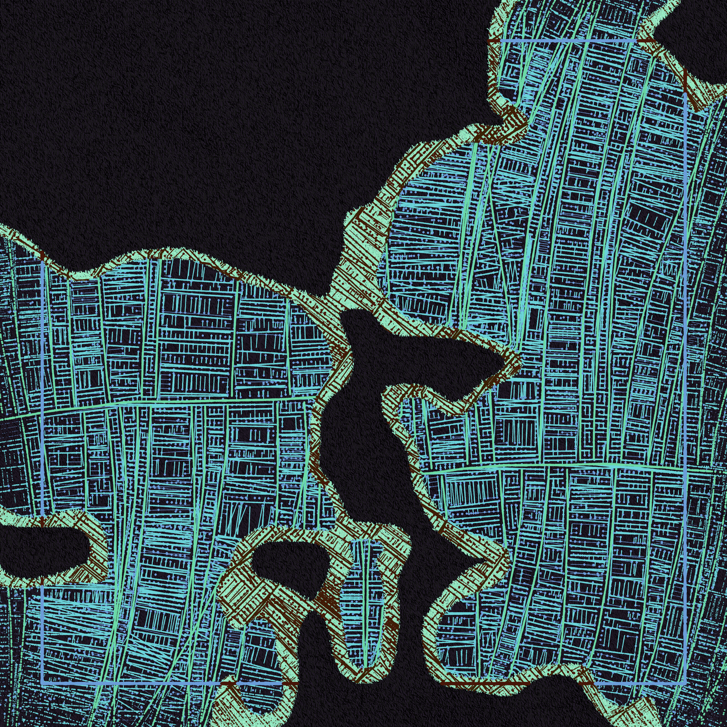Art Blocks - Art Blocks v2 - Maps of Nothing #106 - NFT # 316000106