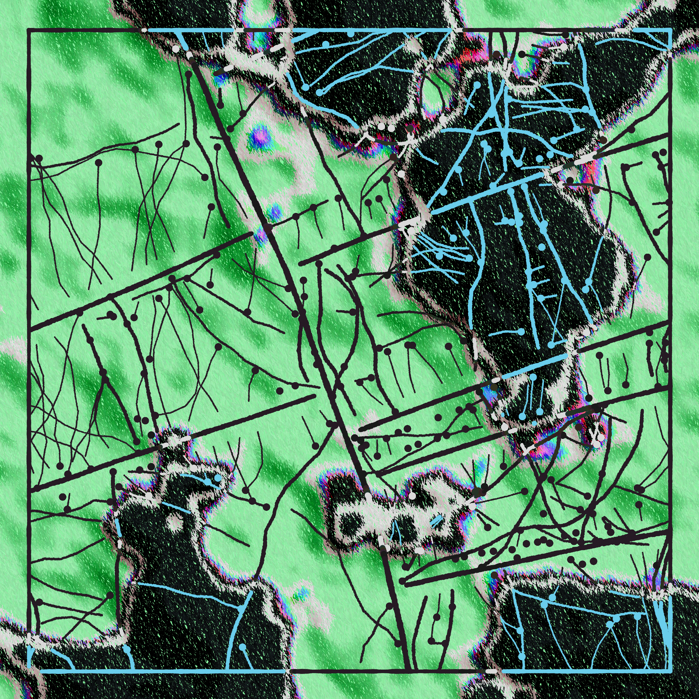 Art Blocks - Art Blocks v2 - Maps of Nothing #107 - NFT # 316000107