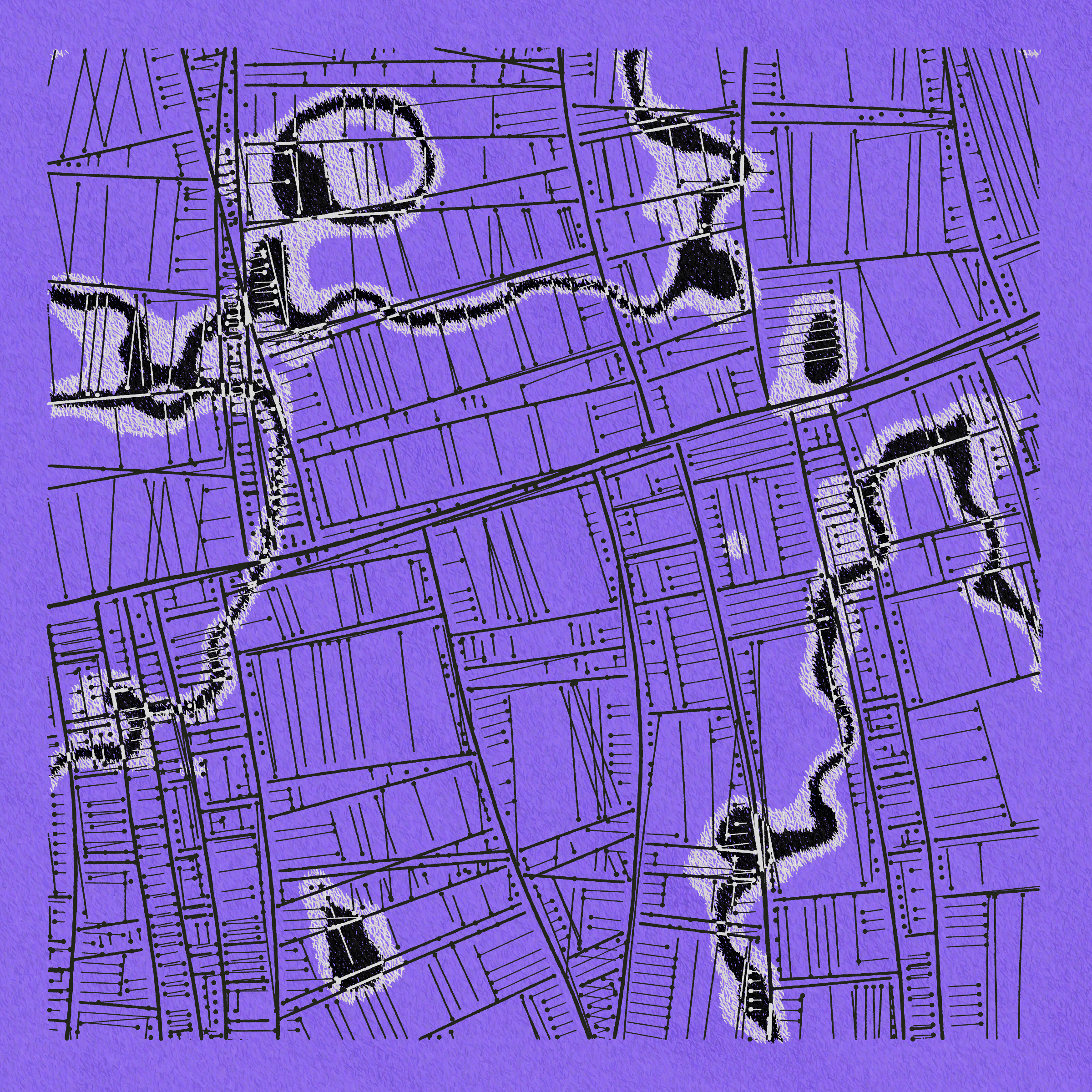 Art Blocks - Art Blocks v2 - Maps of Nothing #108 - NFT # 316000108