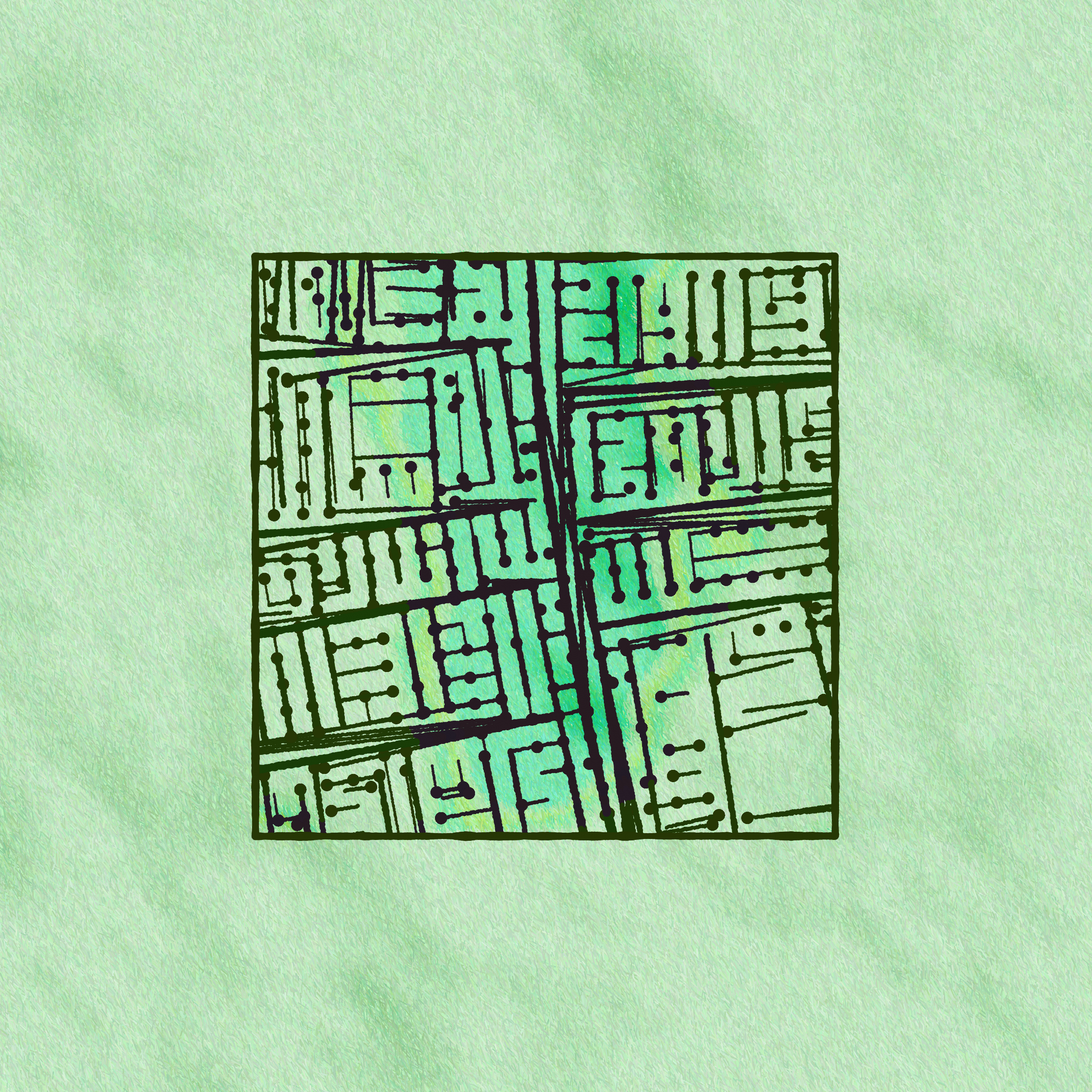 Art Blocks - Art Blocks v2 - Maps of Nothing #112 - NFT # 316000112