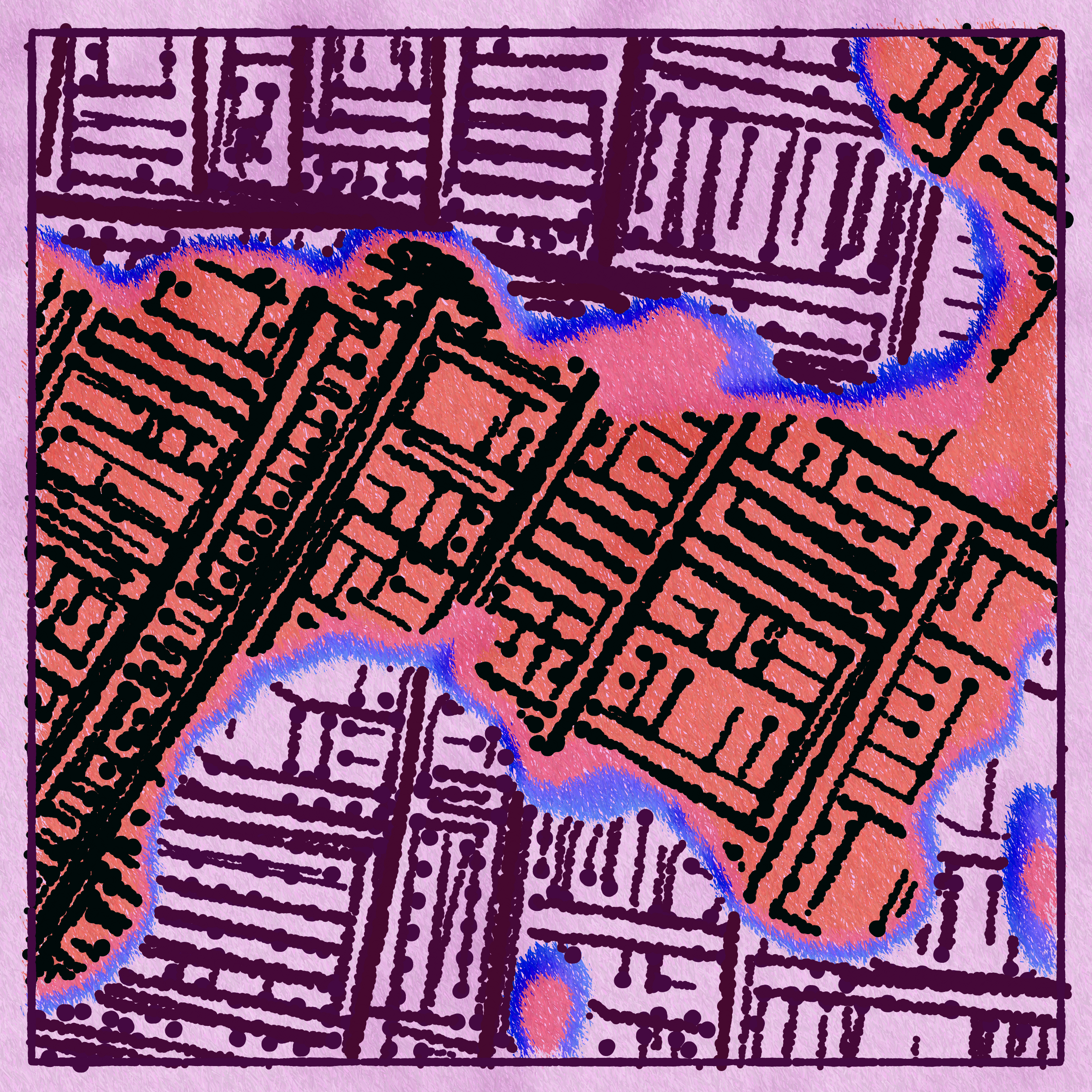 Art Blocks - Art Blocks v2 - Maps of Nothing #115 - NFT # 316000115