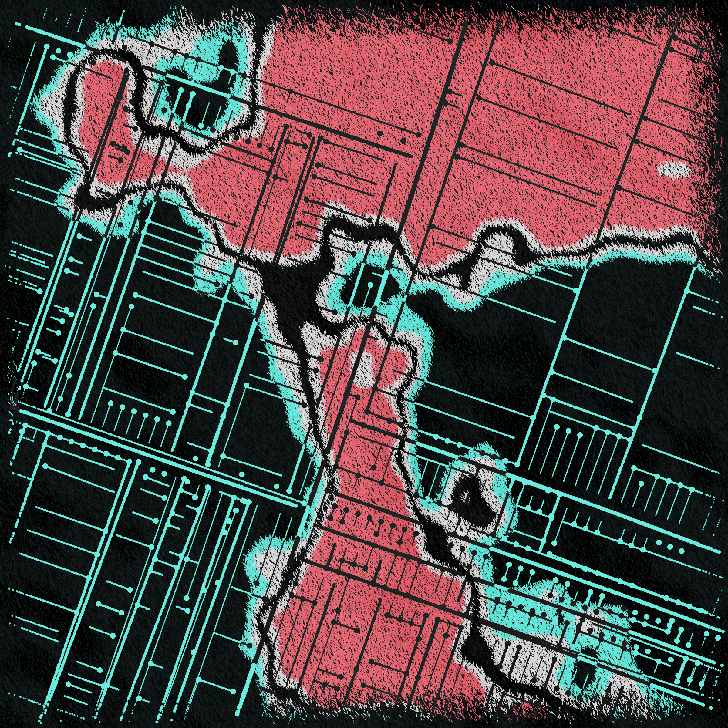 Art Blocks - Art Blocks v2 - Maps of Nothing #117 - NFT # 316000117