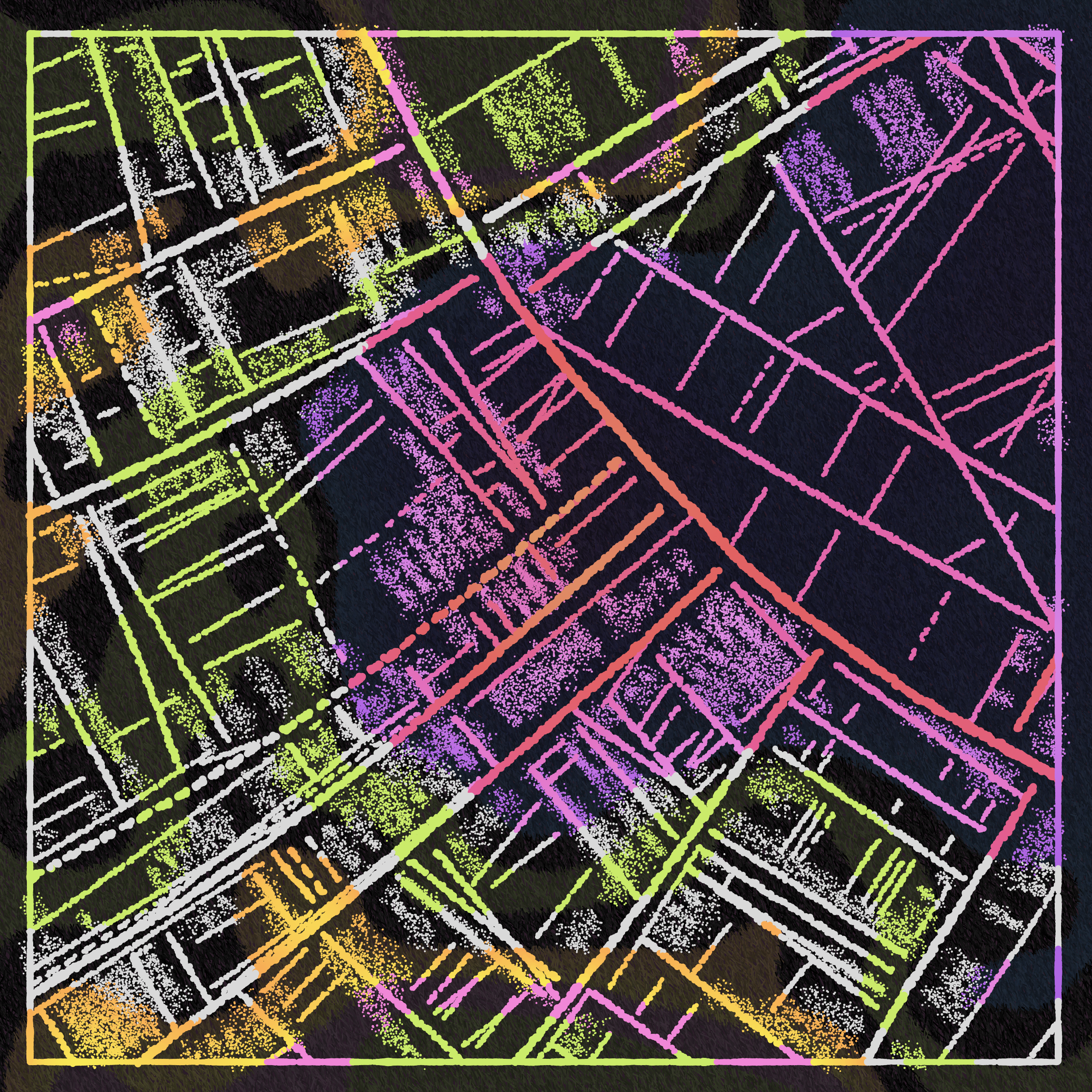 Art Blocks - Art Blocks v2 - Maps of Nothing #118 - NFT # 316000118