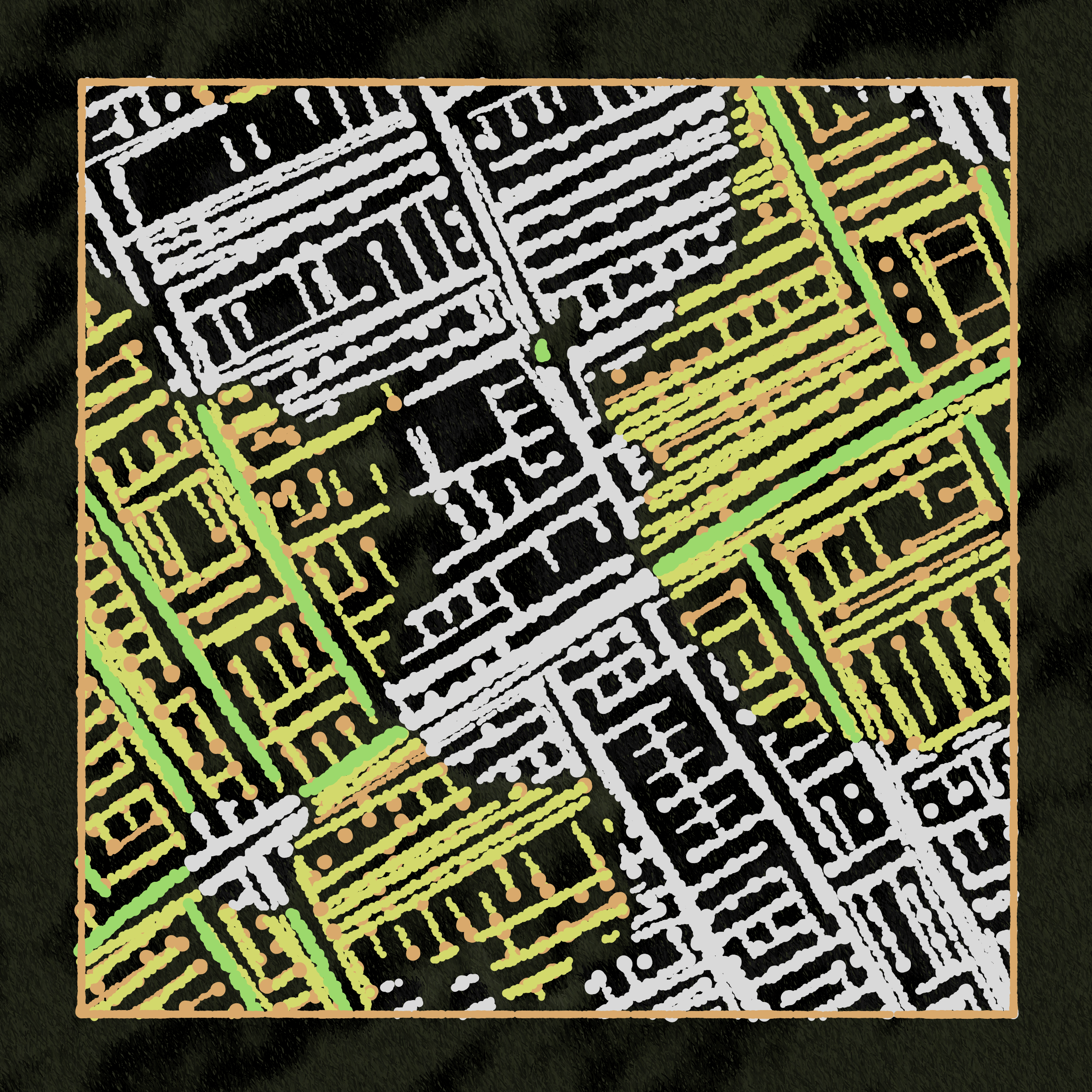 Art Blocks - Art Blocks v2 - Maps of Nothing #121 - NFT # 316000121
