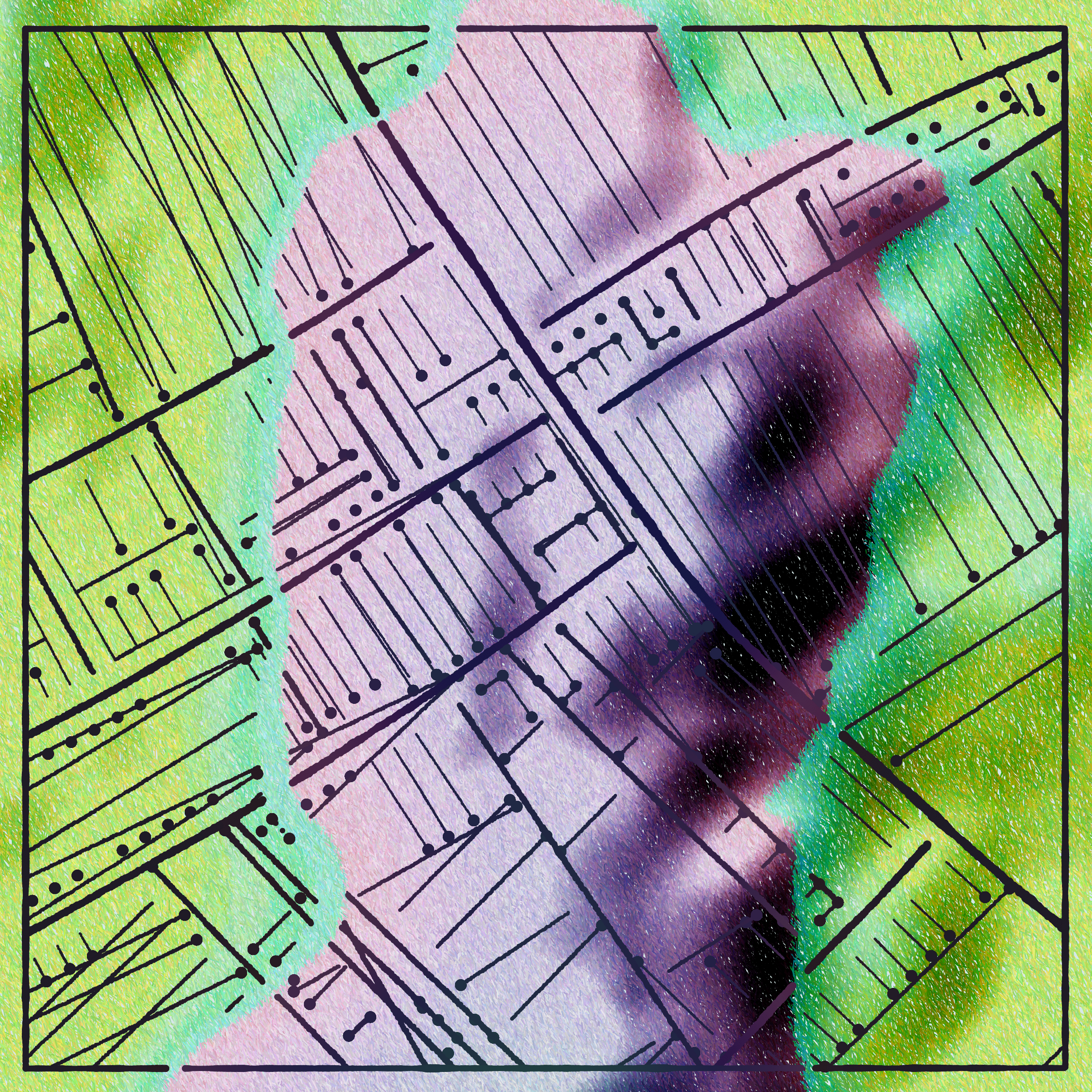 Art Blocks - Art Blocks v2 - Maps of Nothing #123 - NFT # 316000123