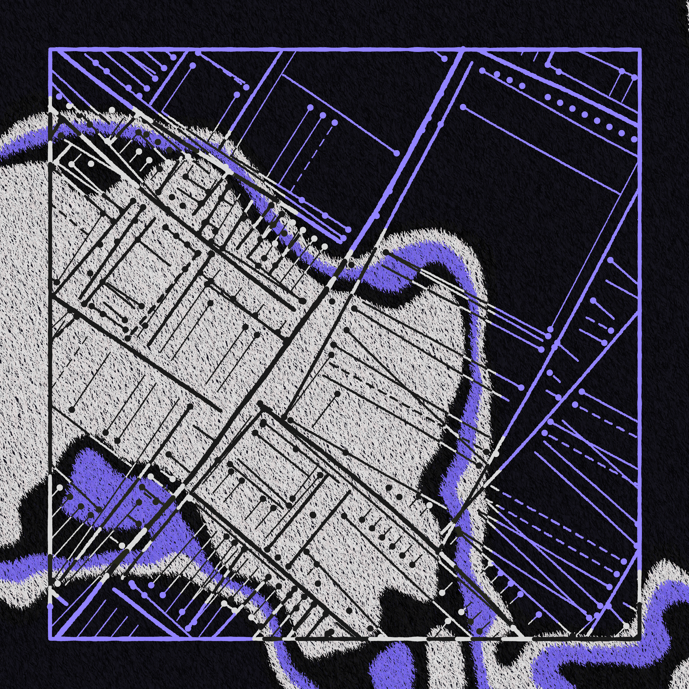 Art Blocks - Art Blocks v2 - Maps of Nothing #127 - NFT # 316000127