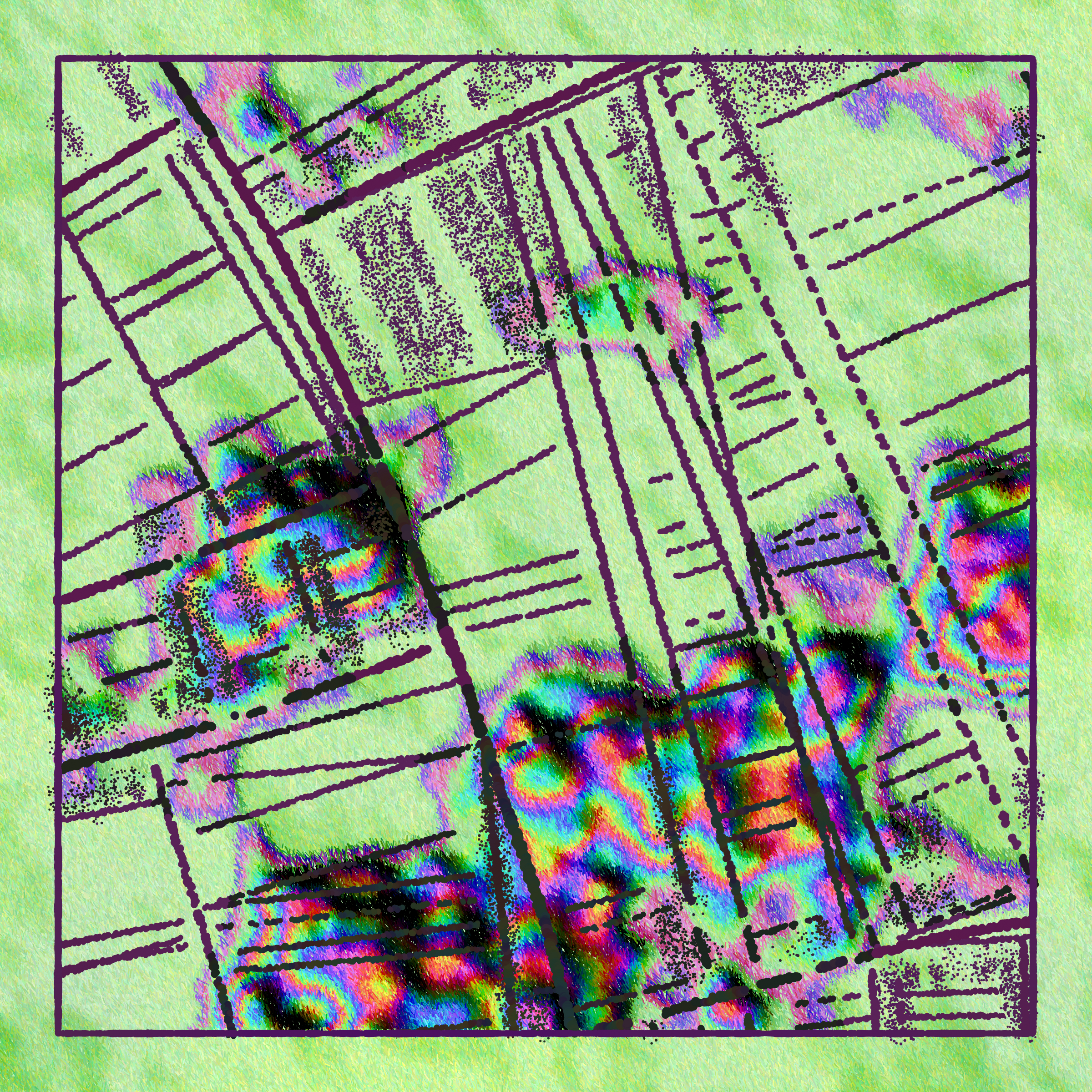 Art Blocks - Art Blocks v2 - Maps of Nothing #133 - NFT # 316000133