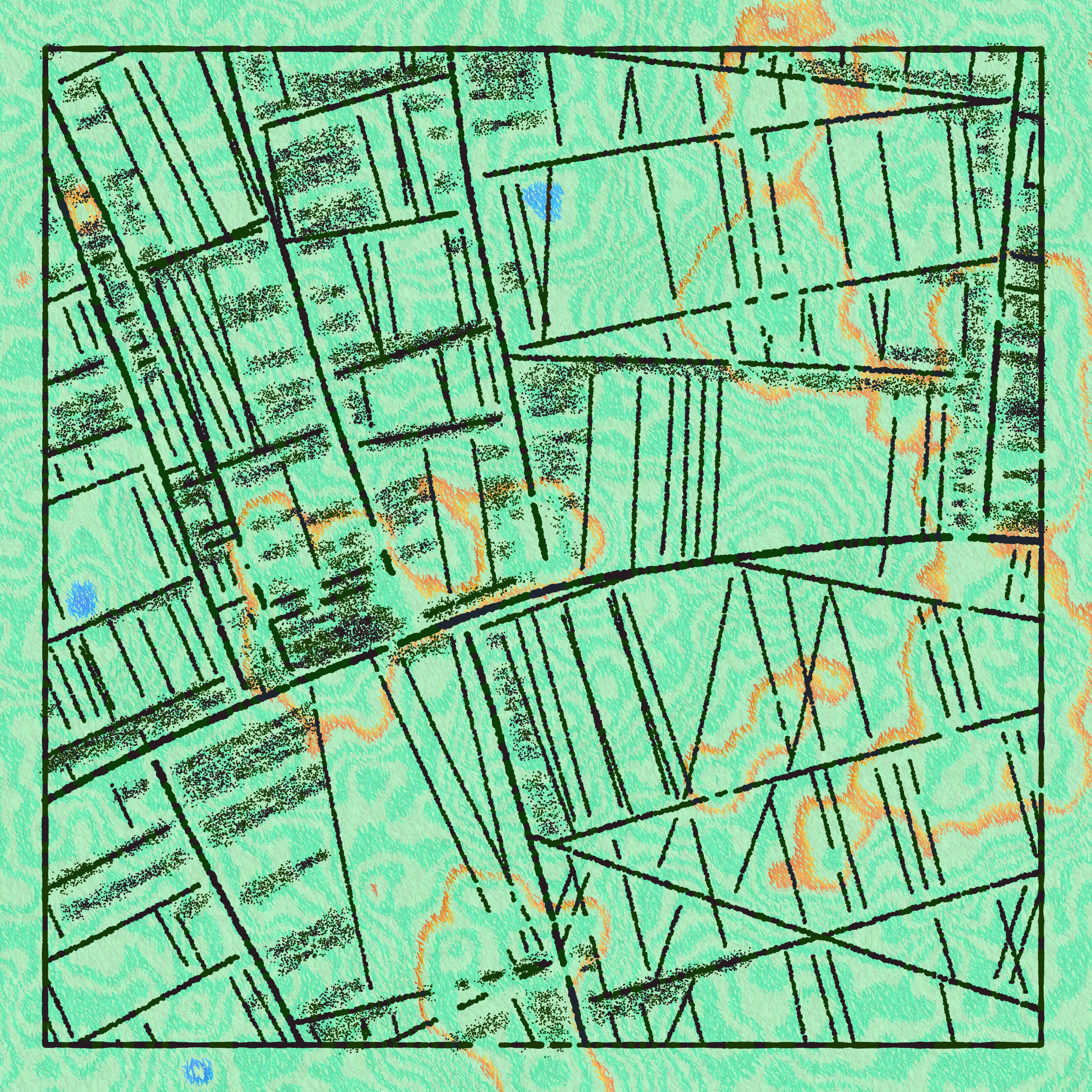 Art Blocks - Art Blocks v2 - Maps of Nothing #134 - NFT # 316000134