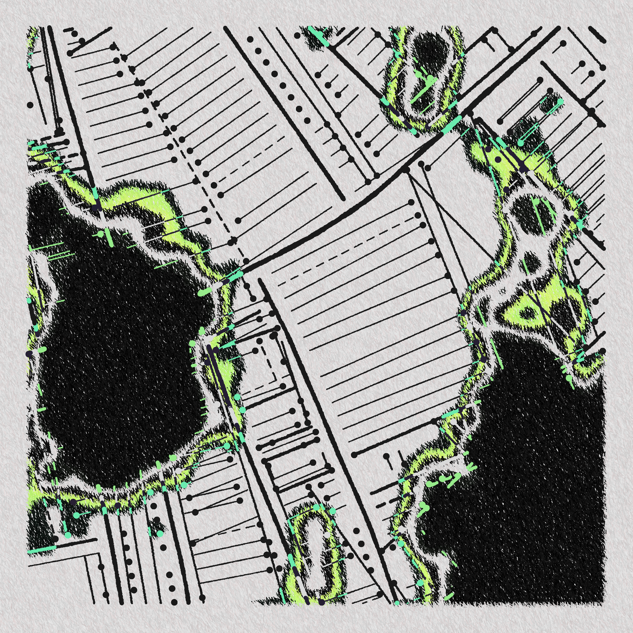 Art Blocks - Art Blocks v2 - Maps of Nothing #135 - NFT # 316000135