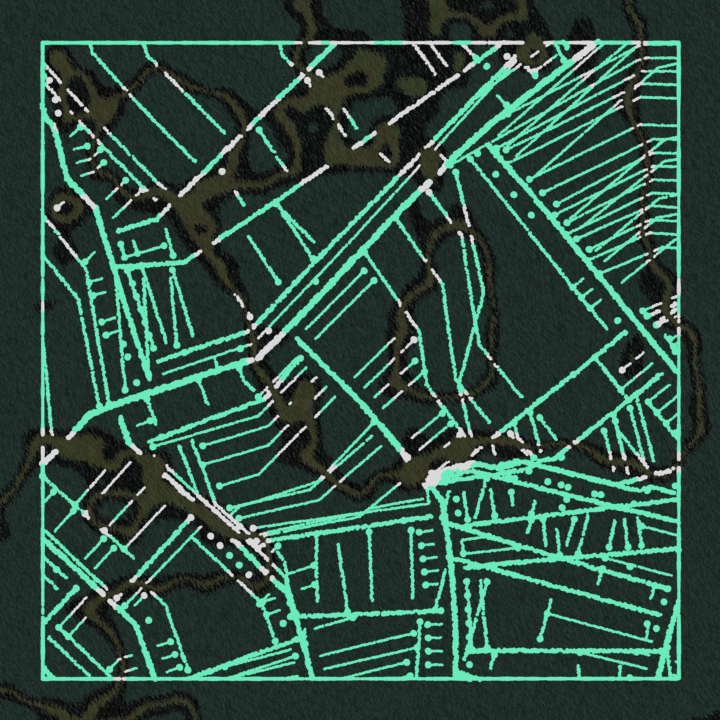 Art Blocks - Art Blocks v2 - Maps of Nothing #144 - NFT # 316000144