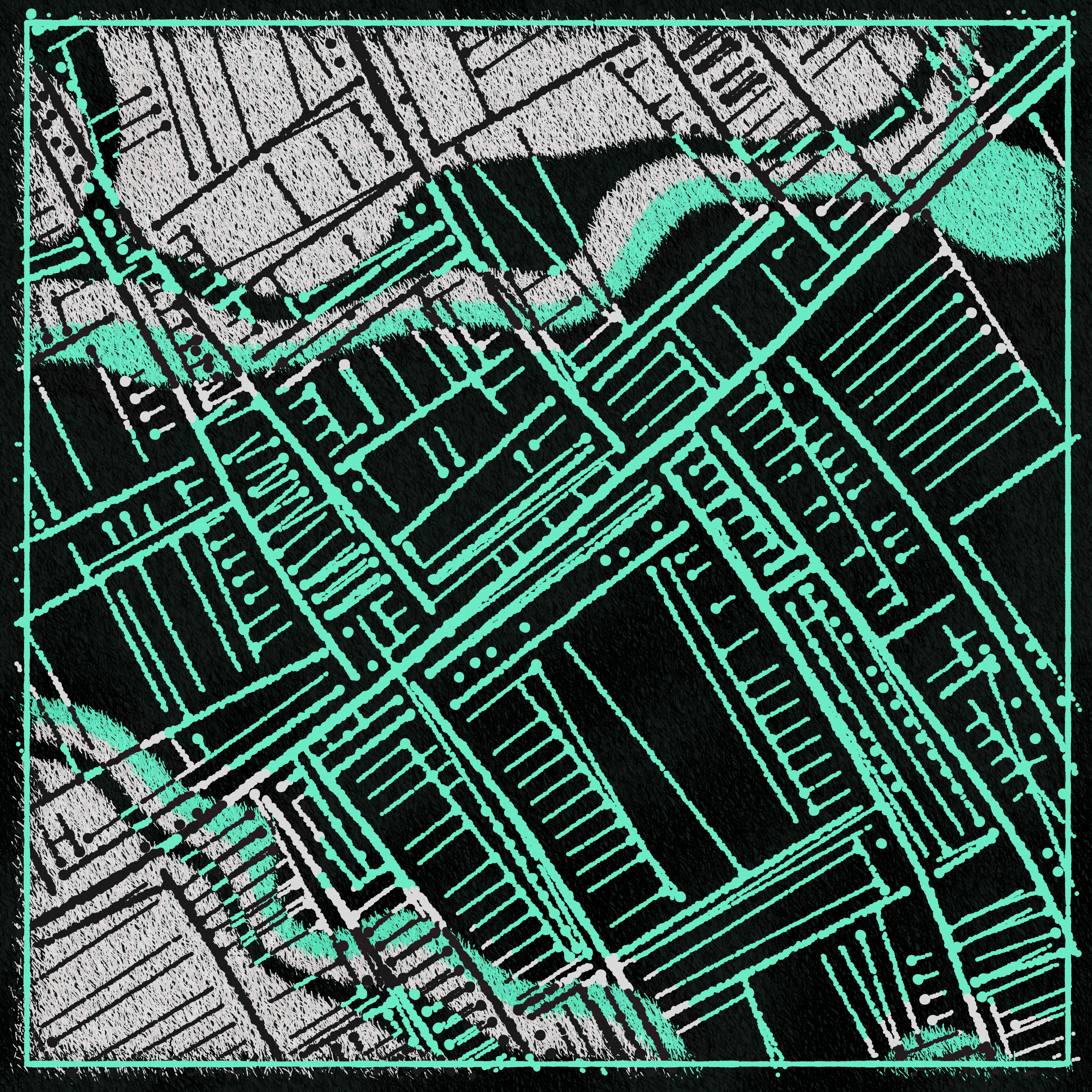Art Blocks - Art Blocks v2 - Maps of Nothing #151 - NFT # 316000151