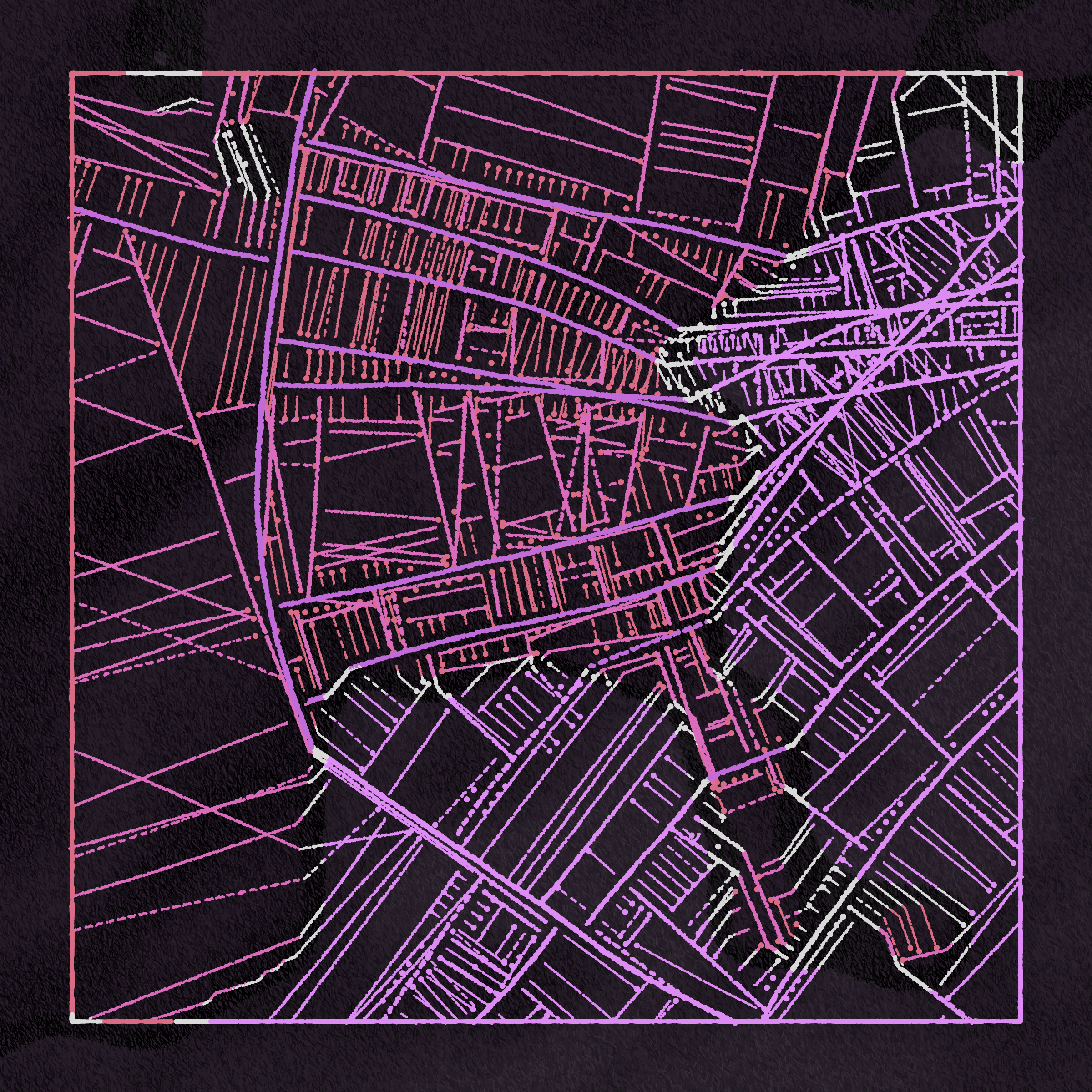Art Blocks - Art Blocks v2 - Maps of Nothing #153 - NFT # 316000153