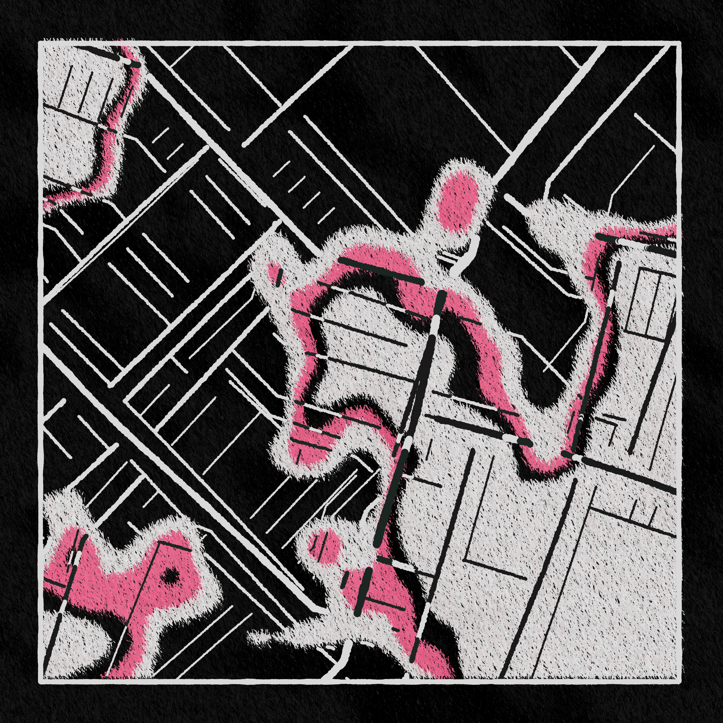 Art Blocks - Art Blocks v2 - Maps of Nothing #155 - NFT # 316000155