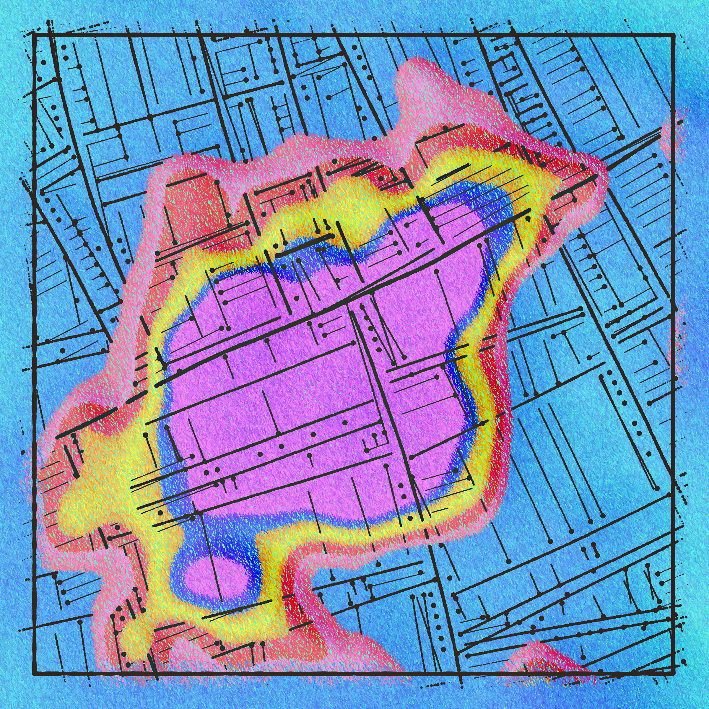 Art Blocks - Art Blocks v2 - Maps of Nothing #160 - NFT # 316000160