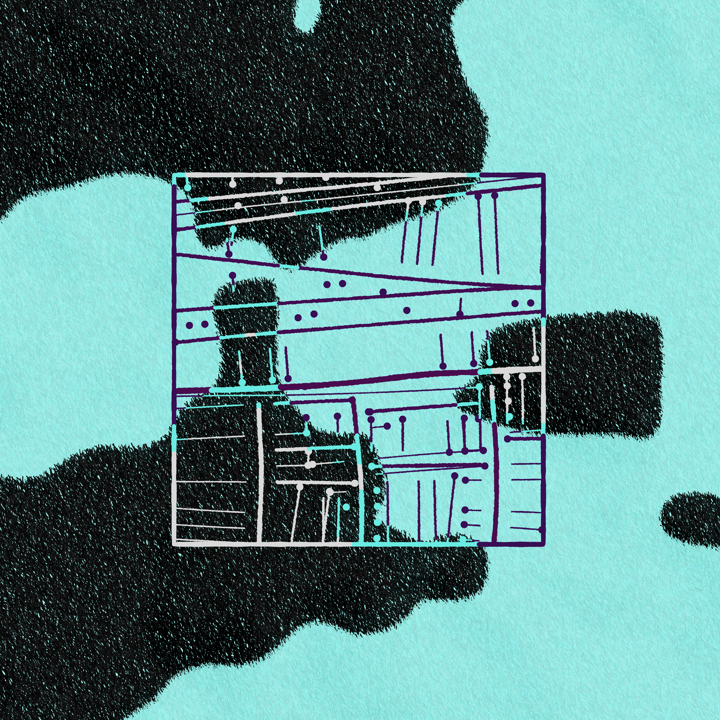 Art Blocks - Art Blocks v2 - Maps of Nothing #166 - NFT # 316000166