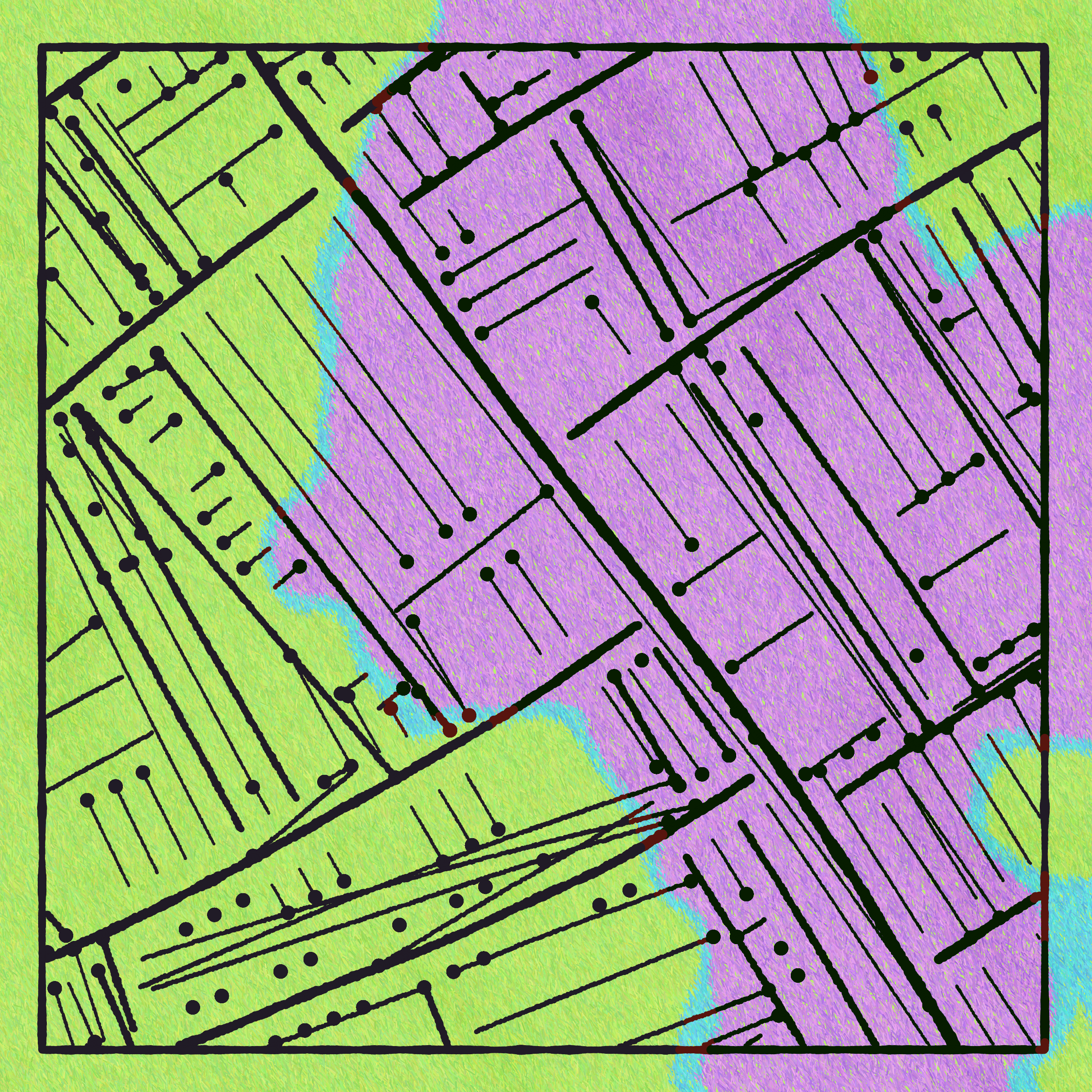 Art Blocks - Art Blocks v2 - Maps of Nothing #173 - NFT # 316000173