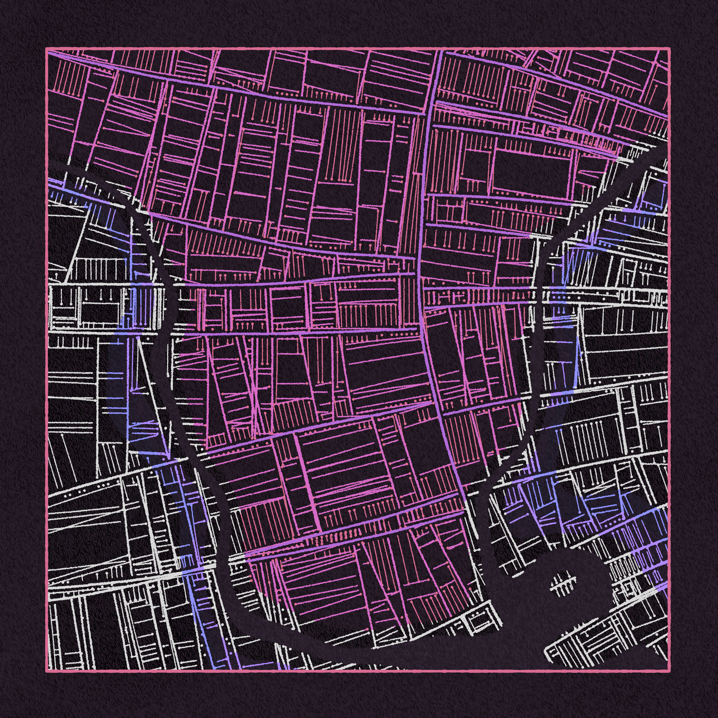 Art Blocks - Art Blocks v2 - Maps of Nothing #174 - NFT # 316000174