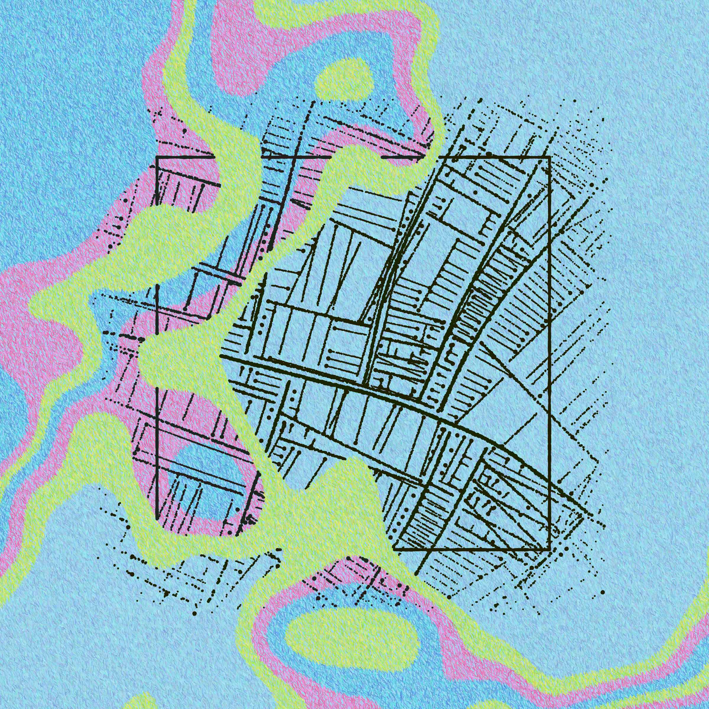 Art Blocks - Art Blocks v2 - Maps of Nothing #178 - NFT # 316000178