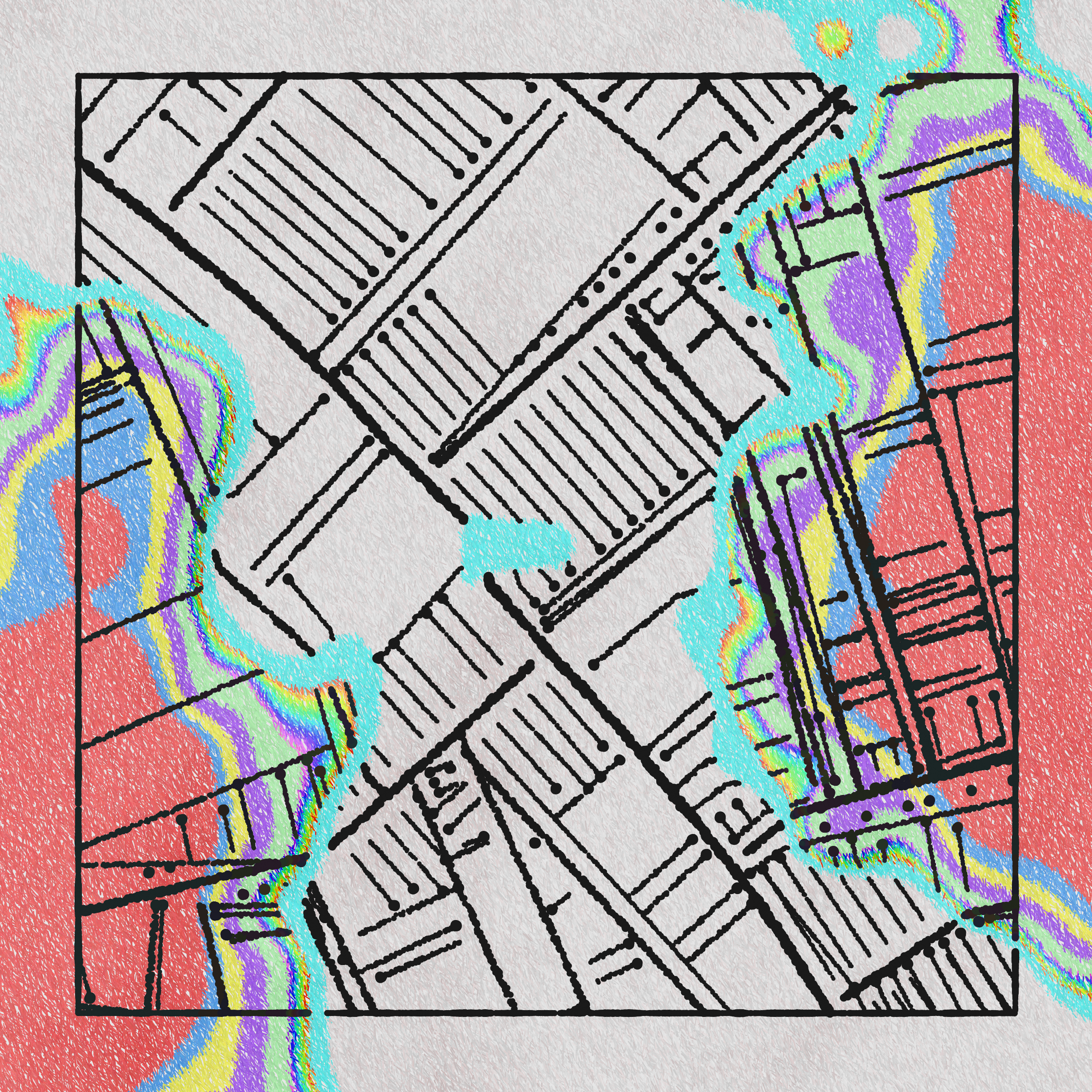 Art Blocks - Art Blocks v2 - Maps of Nothing #180 - NFT # 316000180