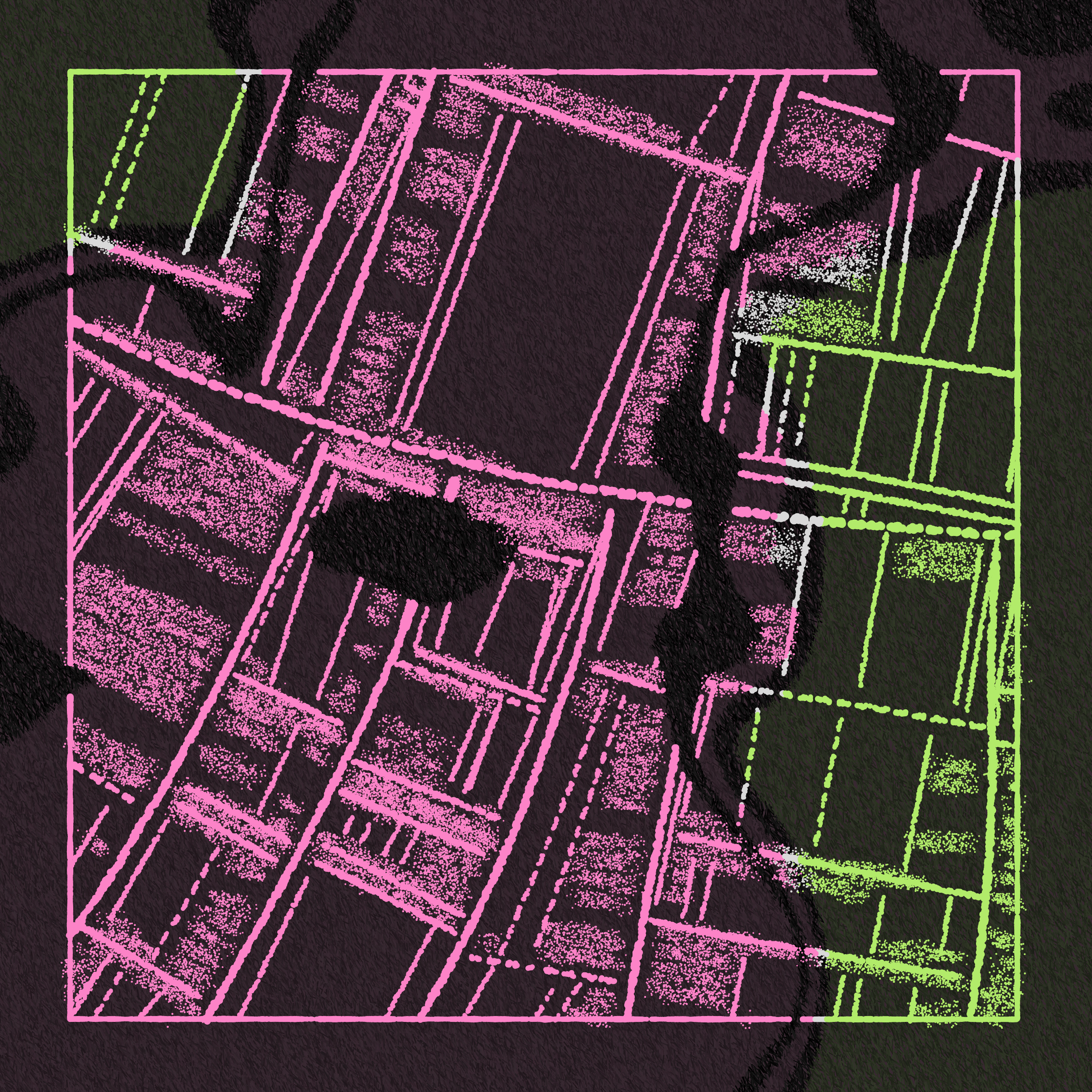 Art Blocks - Art Blocks v2 - Maps of Nothing #183 - NFT # 316000183