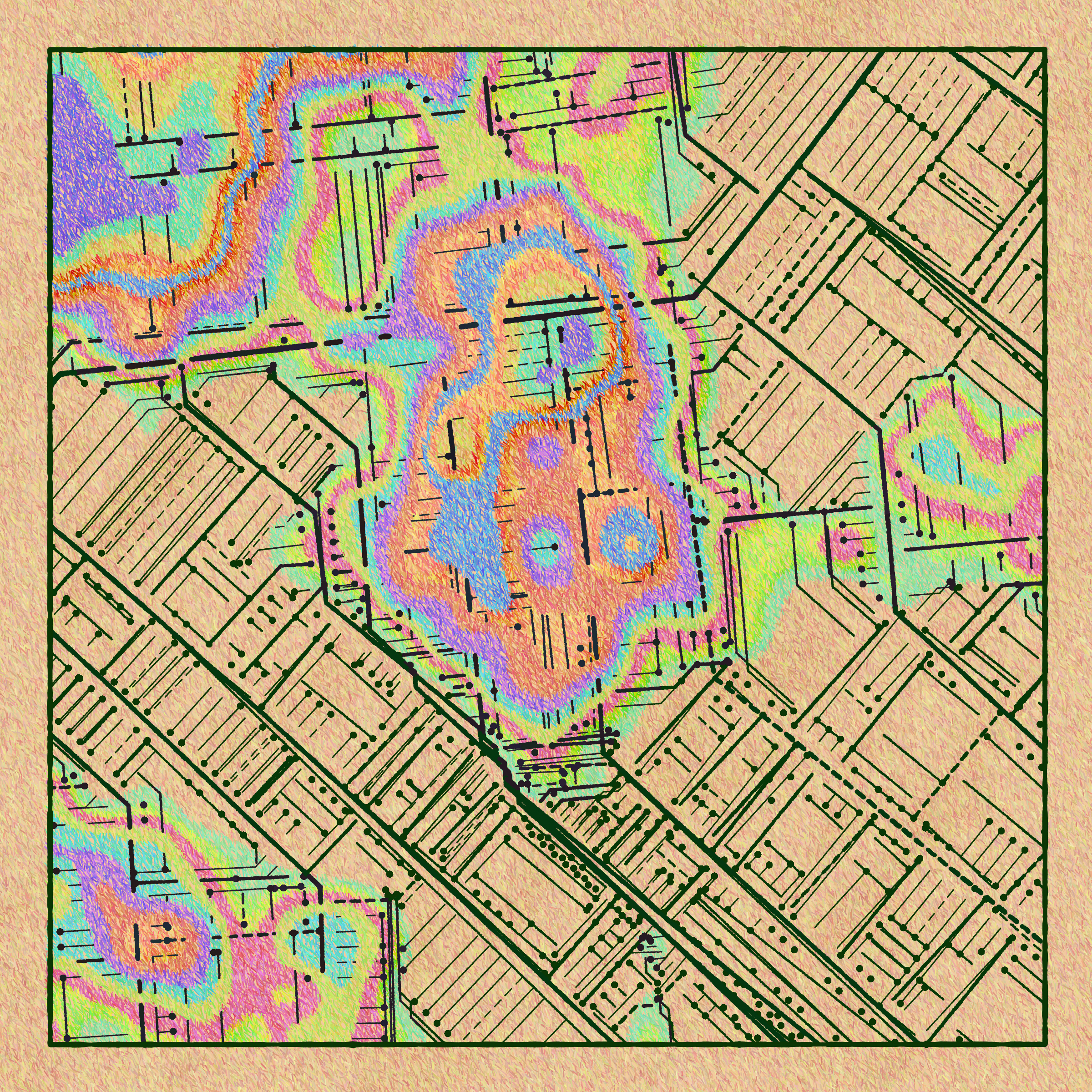 Art Blocks - Art Blocks v2 - Maps of Nothing #188 - NFT # 316000188