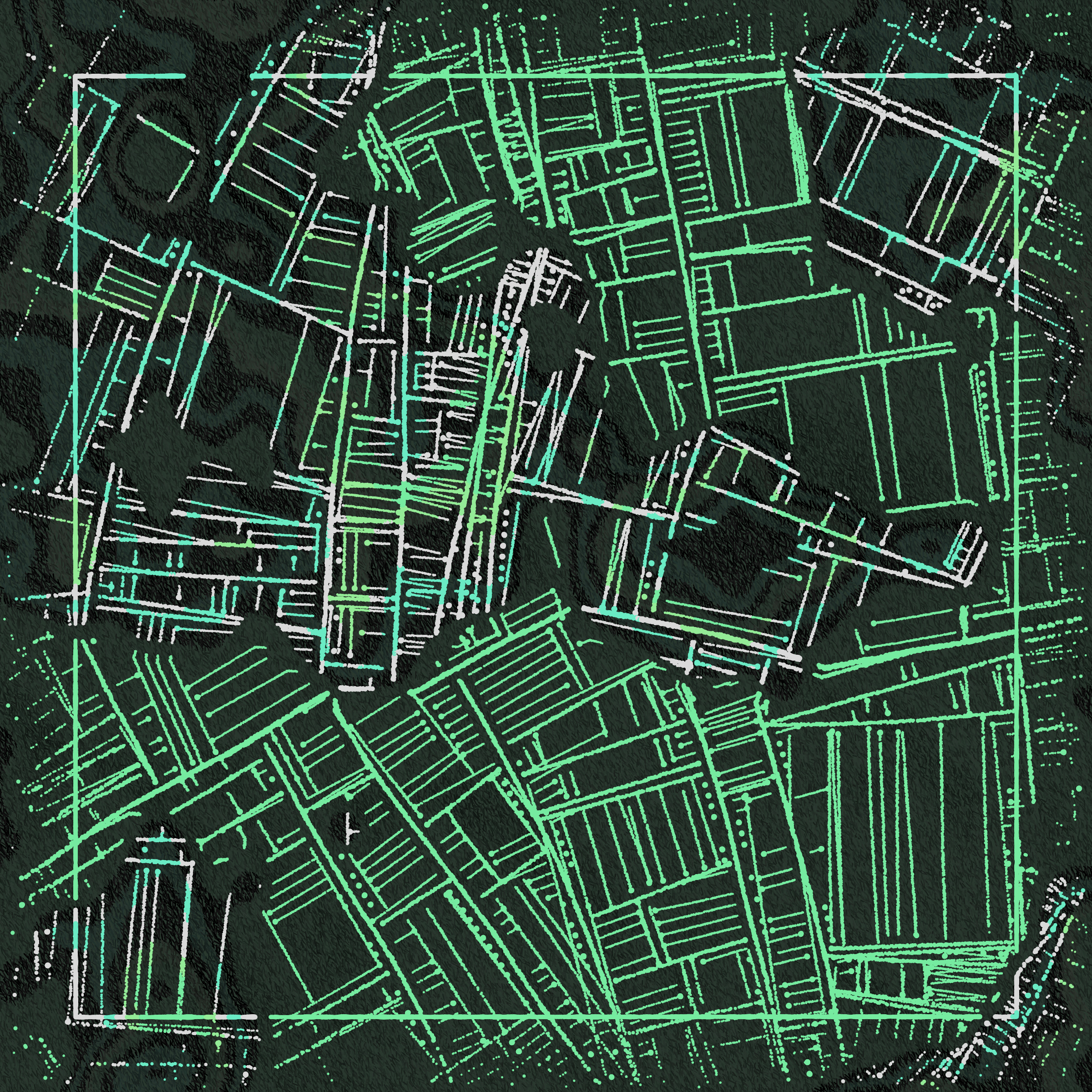 Art Blocks - Art Blocks v2 - Maps of Nothing #189 - NFT # 316000189