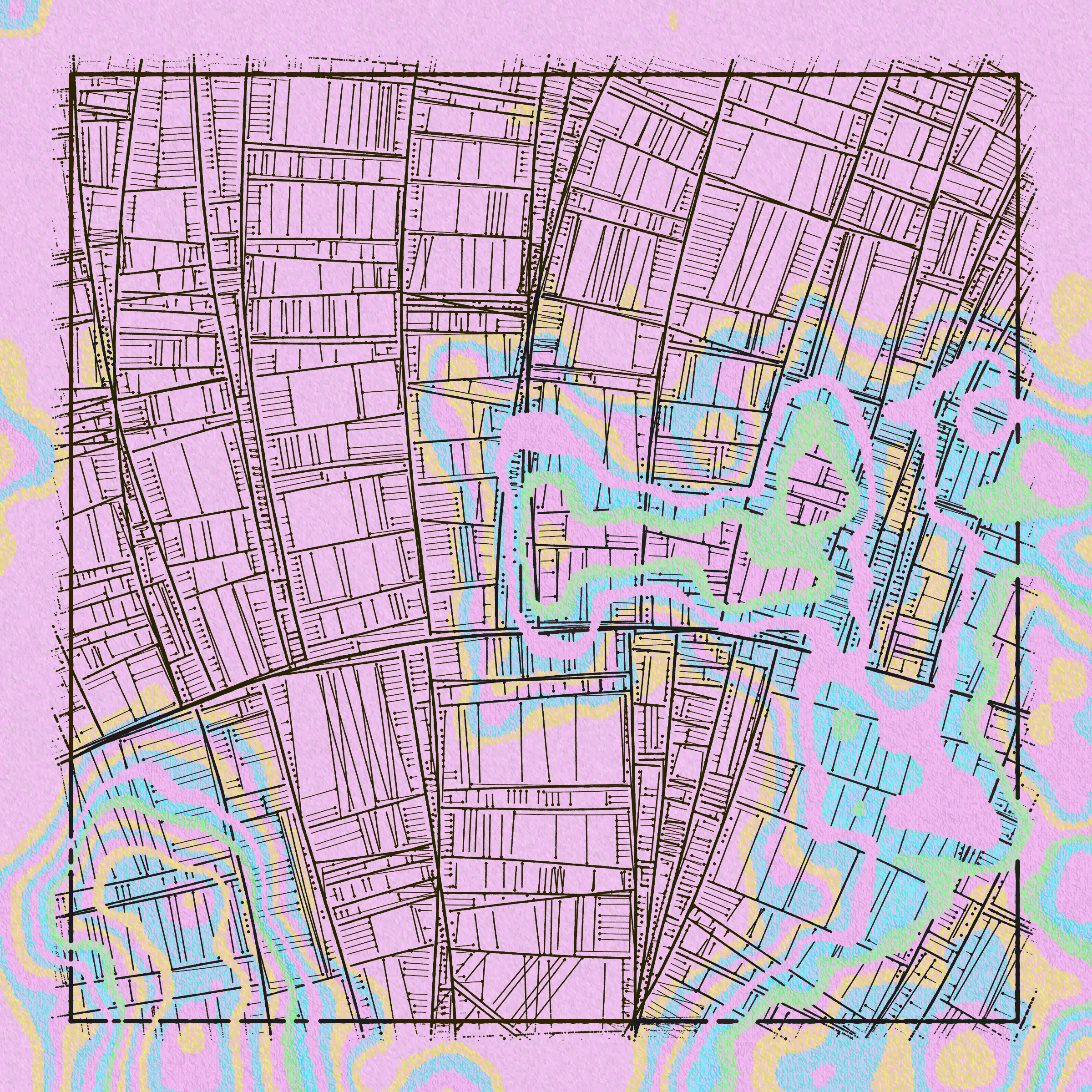 Art Blocks - Art Blocks v2 - Maps of Nothing #192 - NFT # 316000192