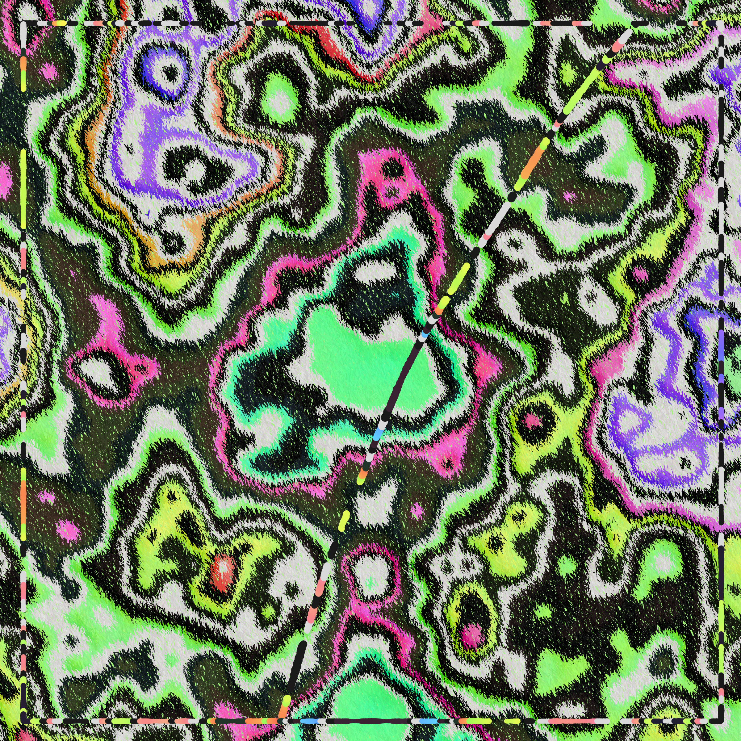 Art Blocks - Art Blocks v2 - Maps of Nothing #201 - NFT # 316000201