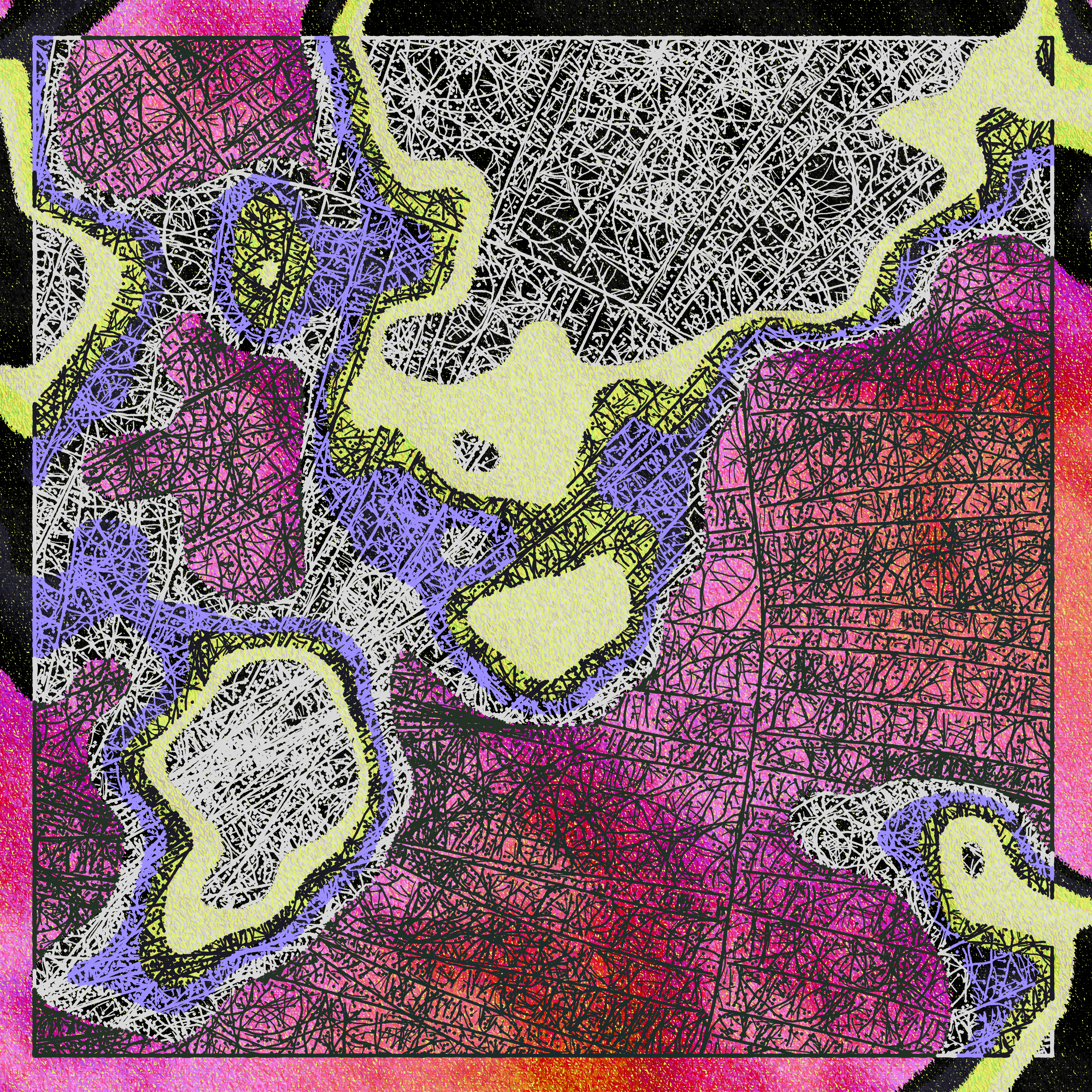 Art Blocks - Art Blocks v2 - Maps of Nothing #203 - NFT # 316000203