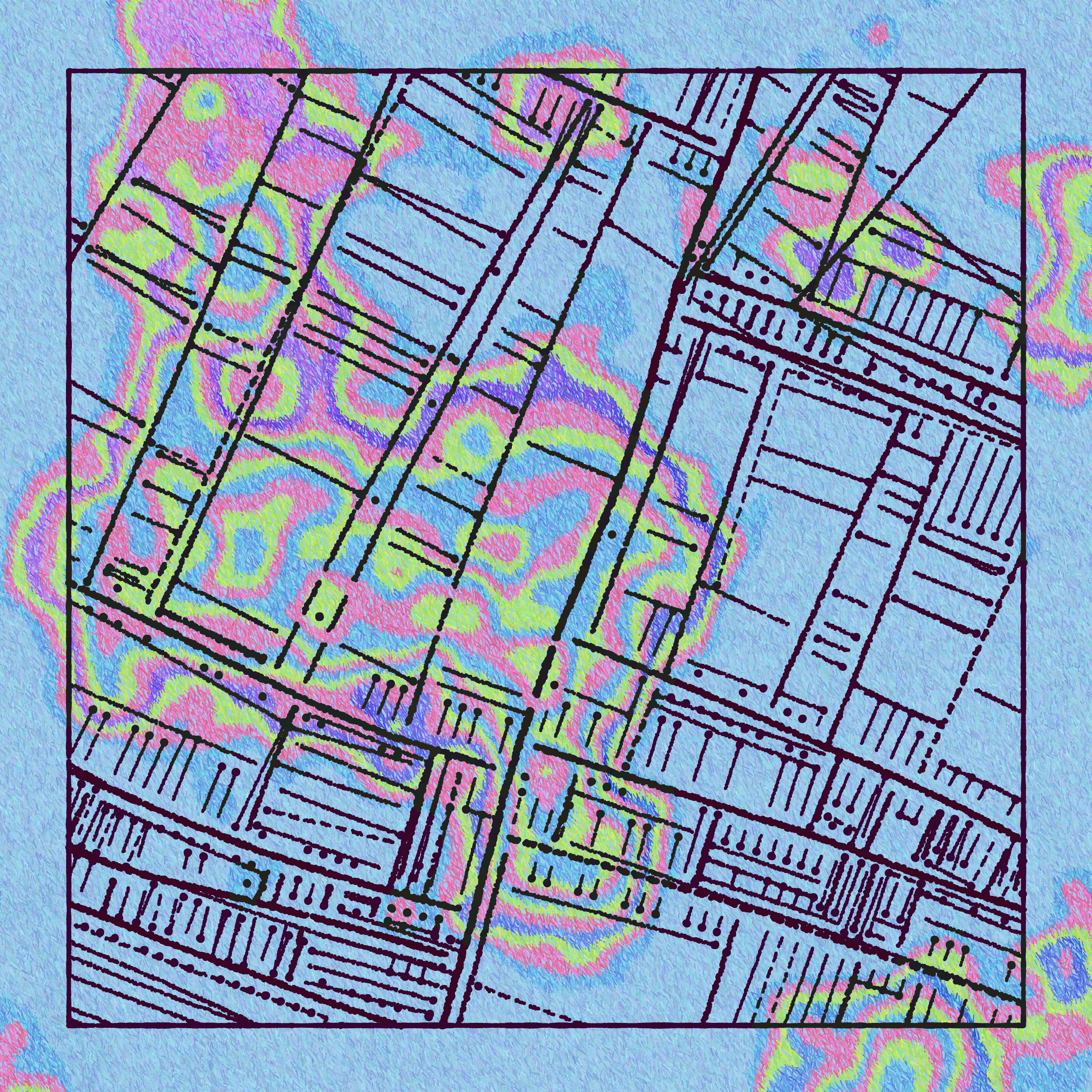 Art Blocks - Art Blocks v2 - Maps of Nothing #204 - NFT # 316000204