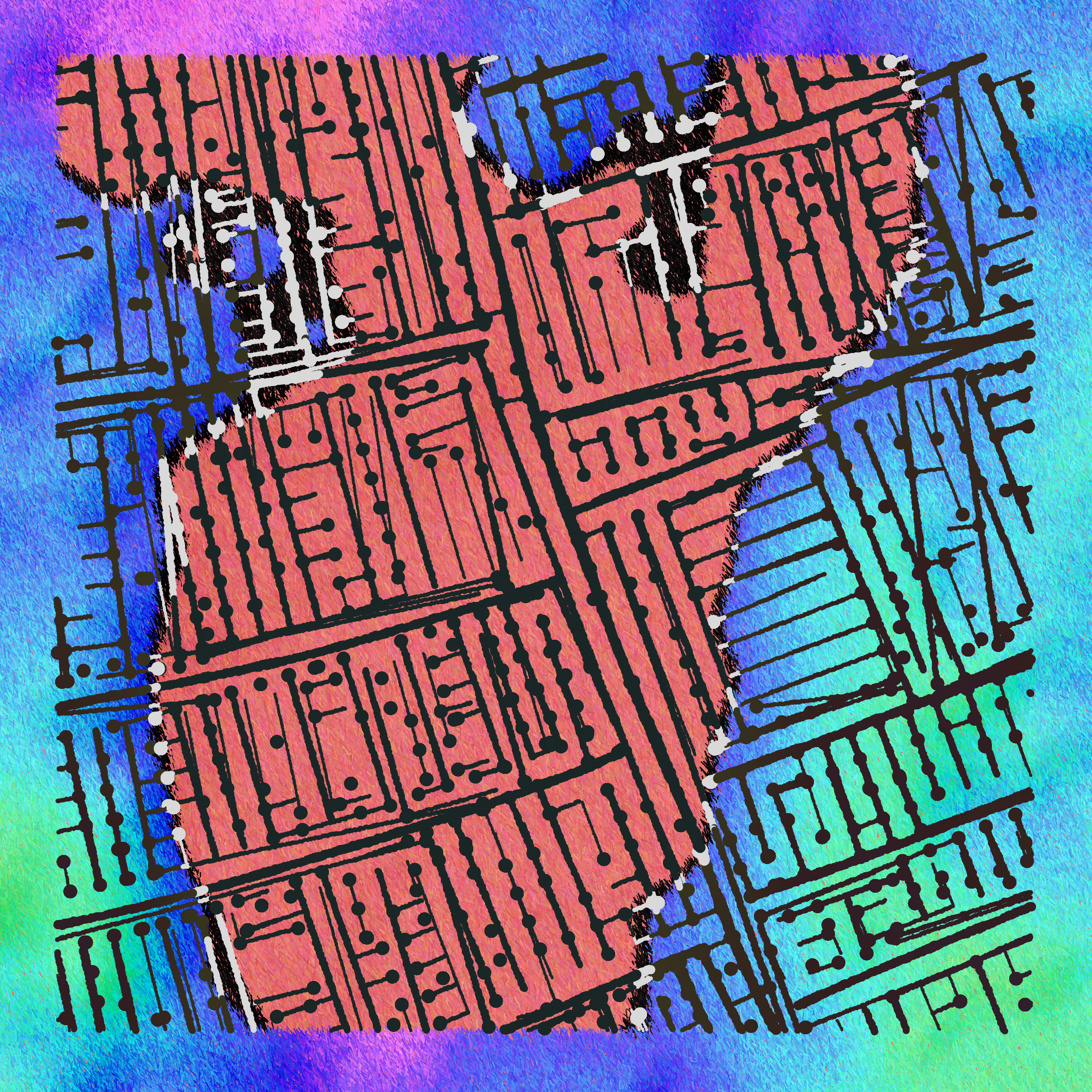 Art Blocks - Art Blocks v2 - Maps of Nothing #207 - NFT # 316000207