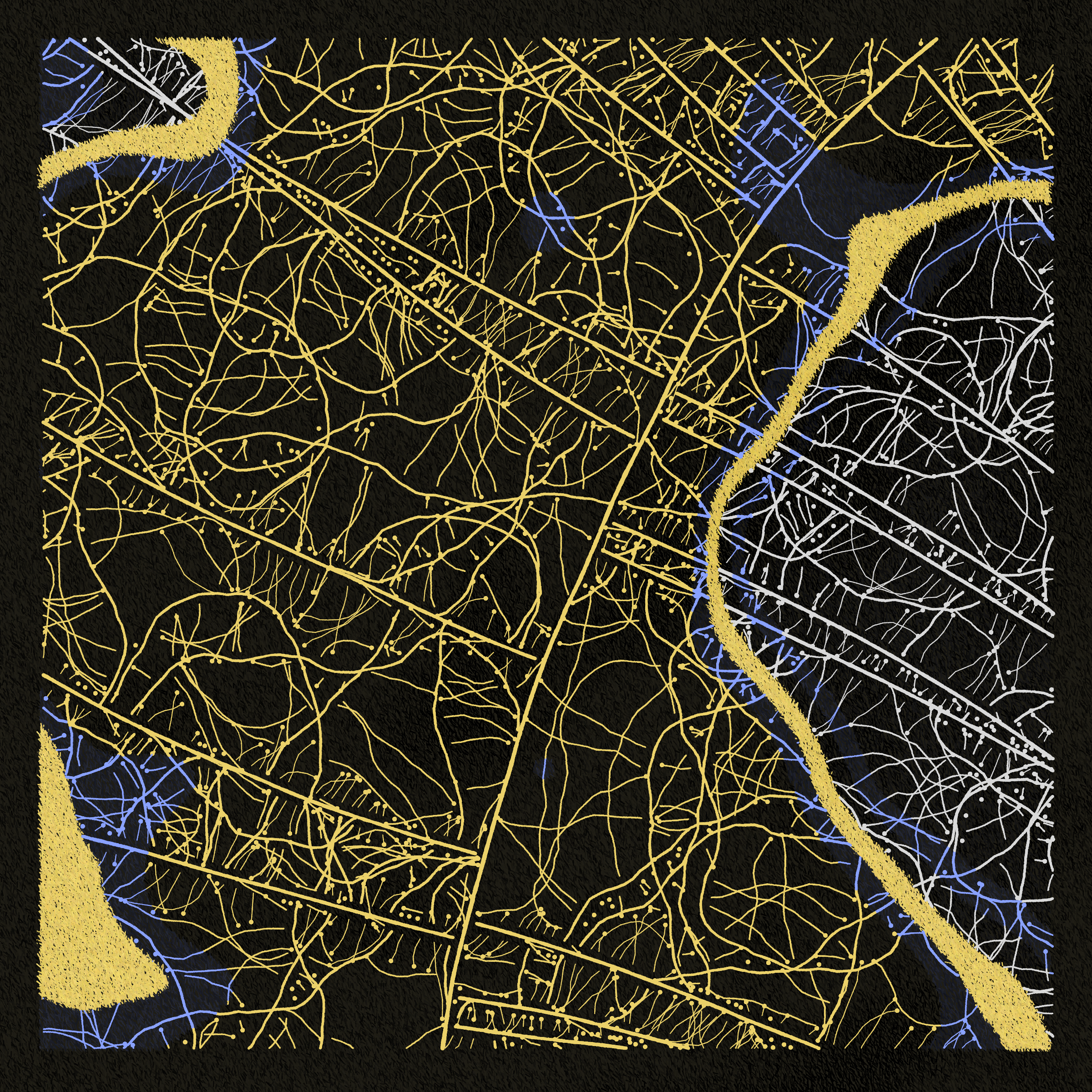 Art Blocks - Art Blocks v2 - Maps of Nothing #208 - NFT # 316000208