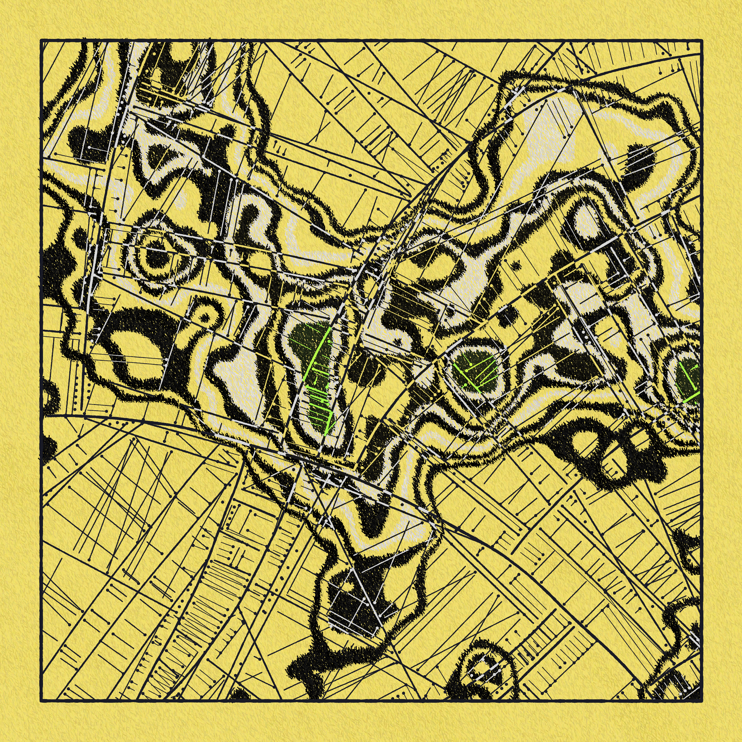 Art Blocks - Art Blocks v2 - Maps of Nothing #211 - NFT # 316000211