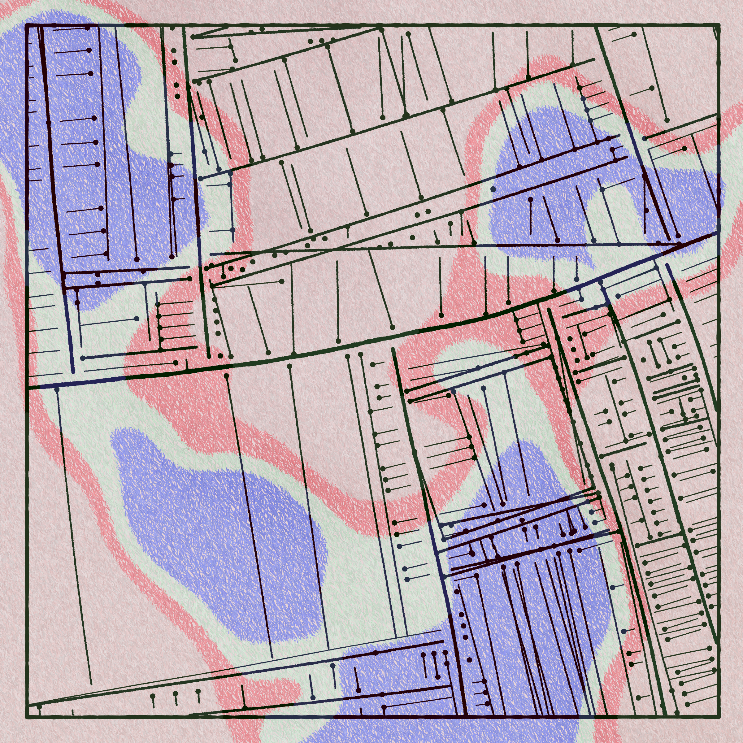Art Blocks - Art Blocks v2 - Maps of Nothing #212 - NFT # 316000212