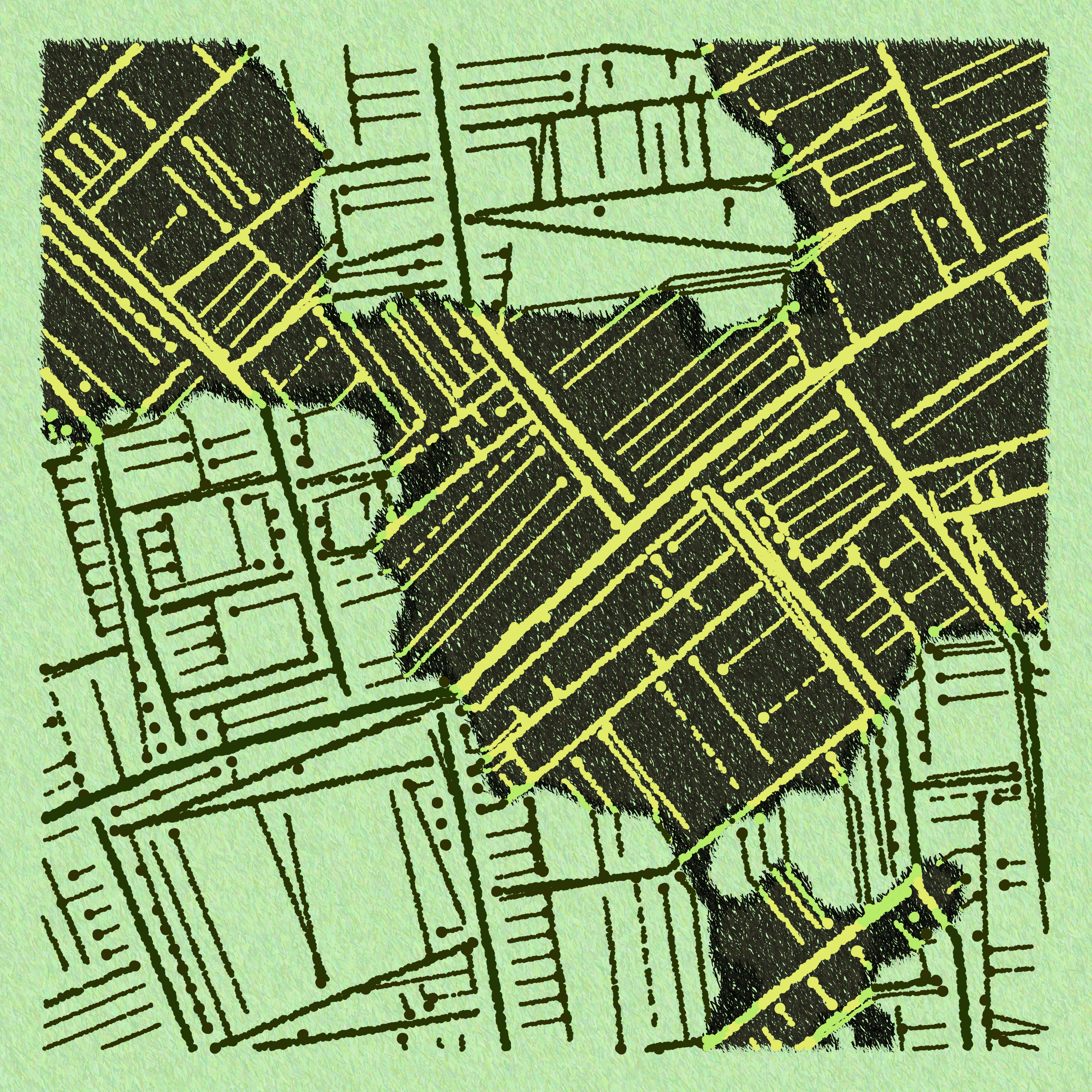 Art Blocks - Art Blocks v2 - Maps of Nothing #214 - NFT # 316000214