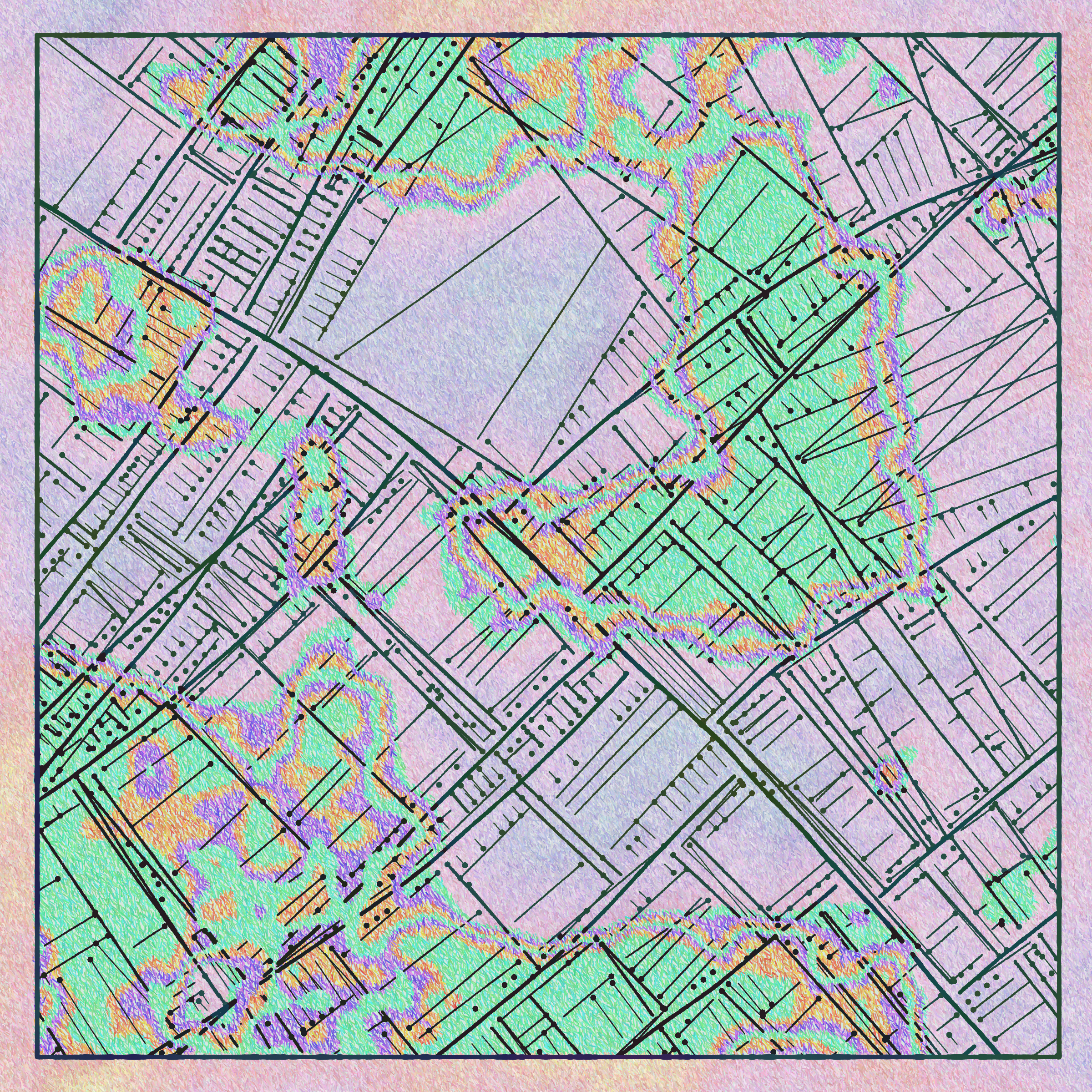 Art Blocks - Art Blocks v2 - Maps of Nothing #216 - NFT # 316000216