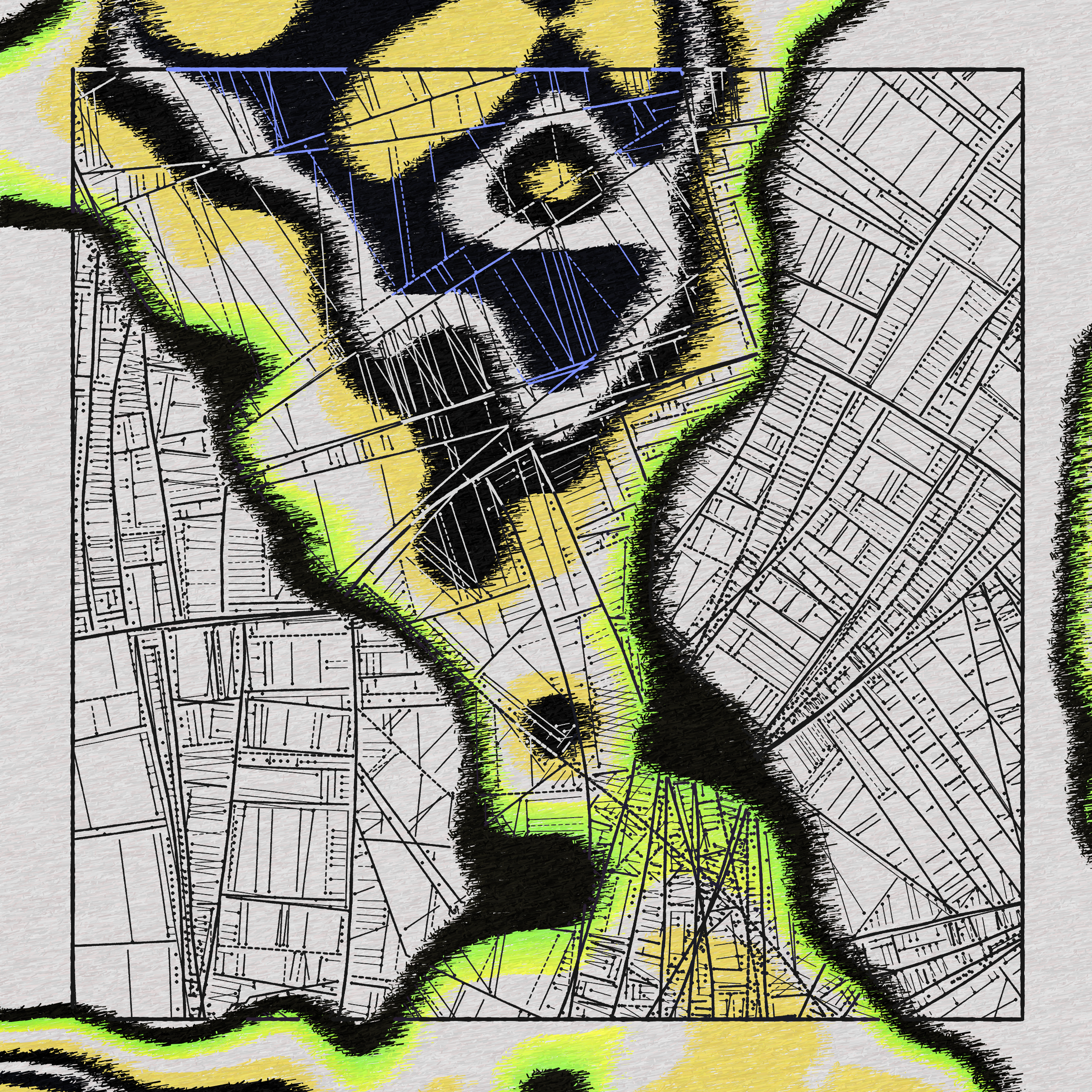 Art Blocks - Art Blocks v2 - Maps of Nothing #217 - NFT # 316000217