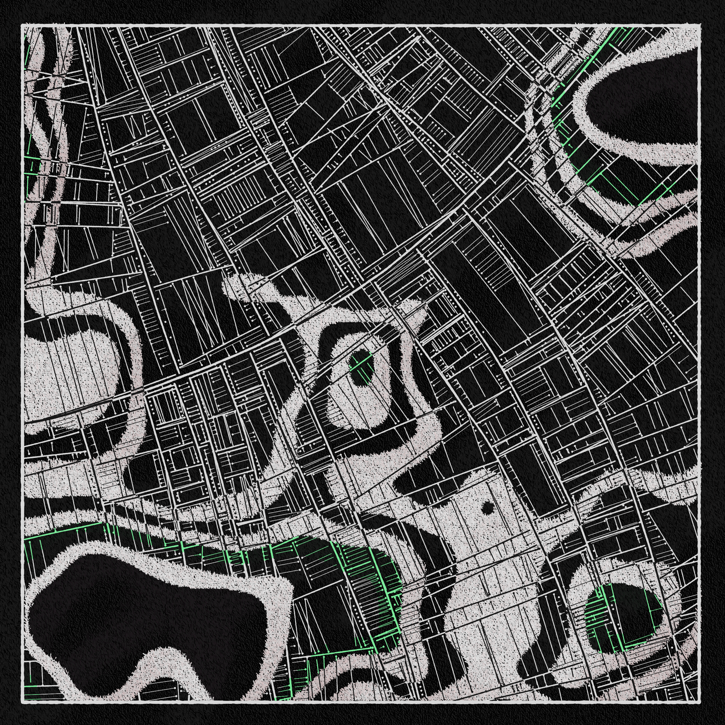 Art Blocks - Art Blocks v2 - Maps of Nothing #220 - NFT # 316000220