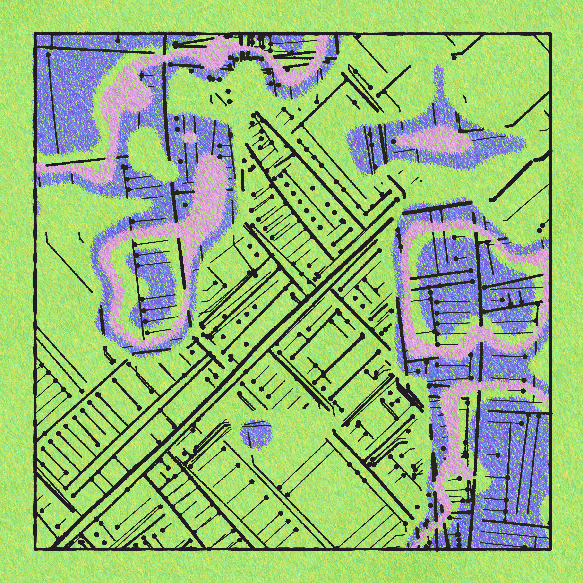Art Blocks - Art Blocks v2 - Maps of Nothing #221 - NFT # 316000221