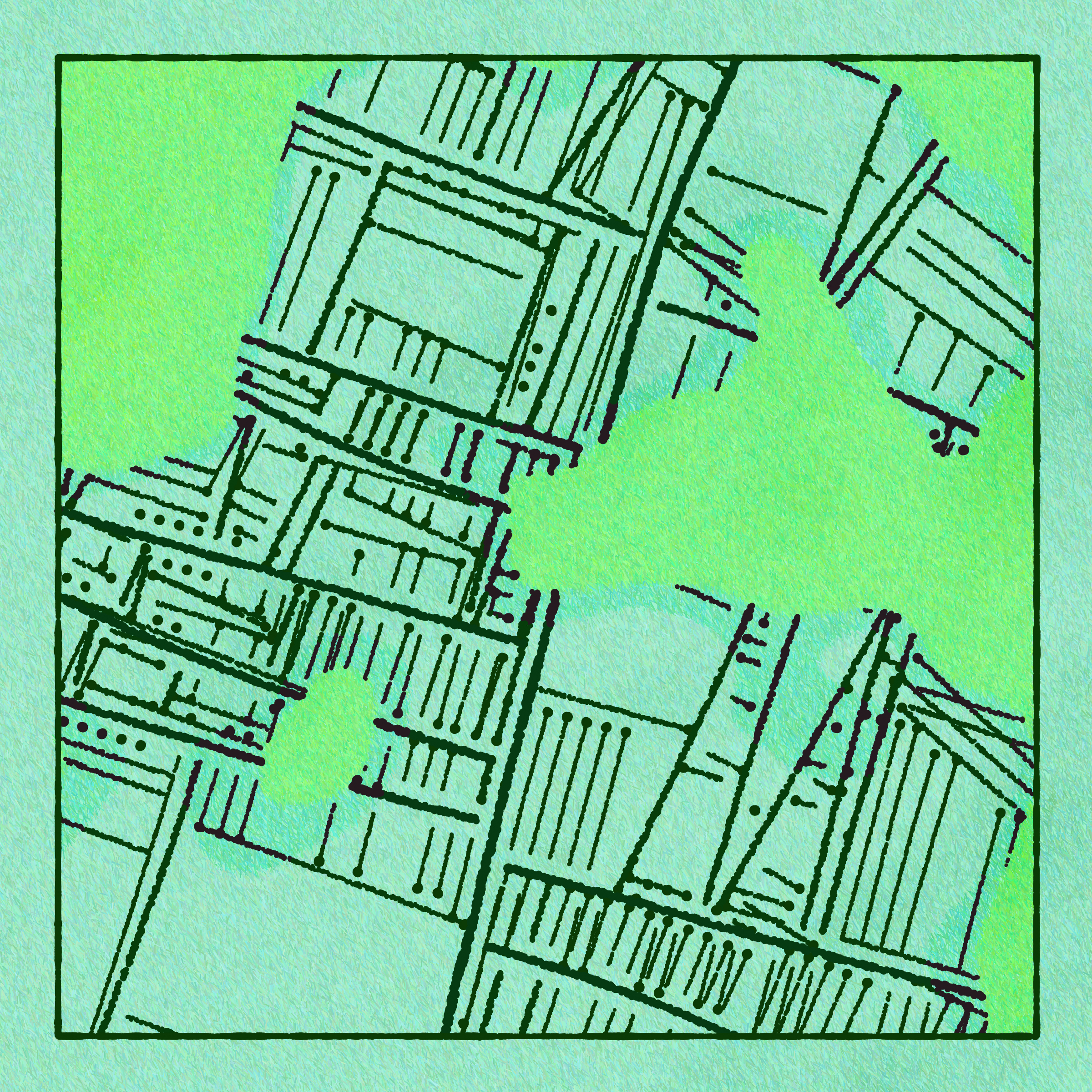 Art Blocks - Art Blocks v2 - Maps of Nothing #226 - NFT # 316000226