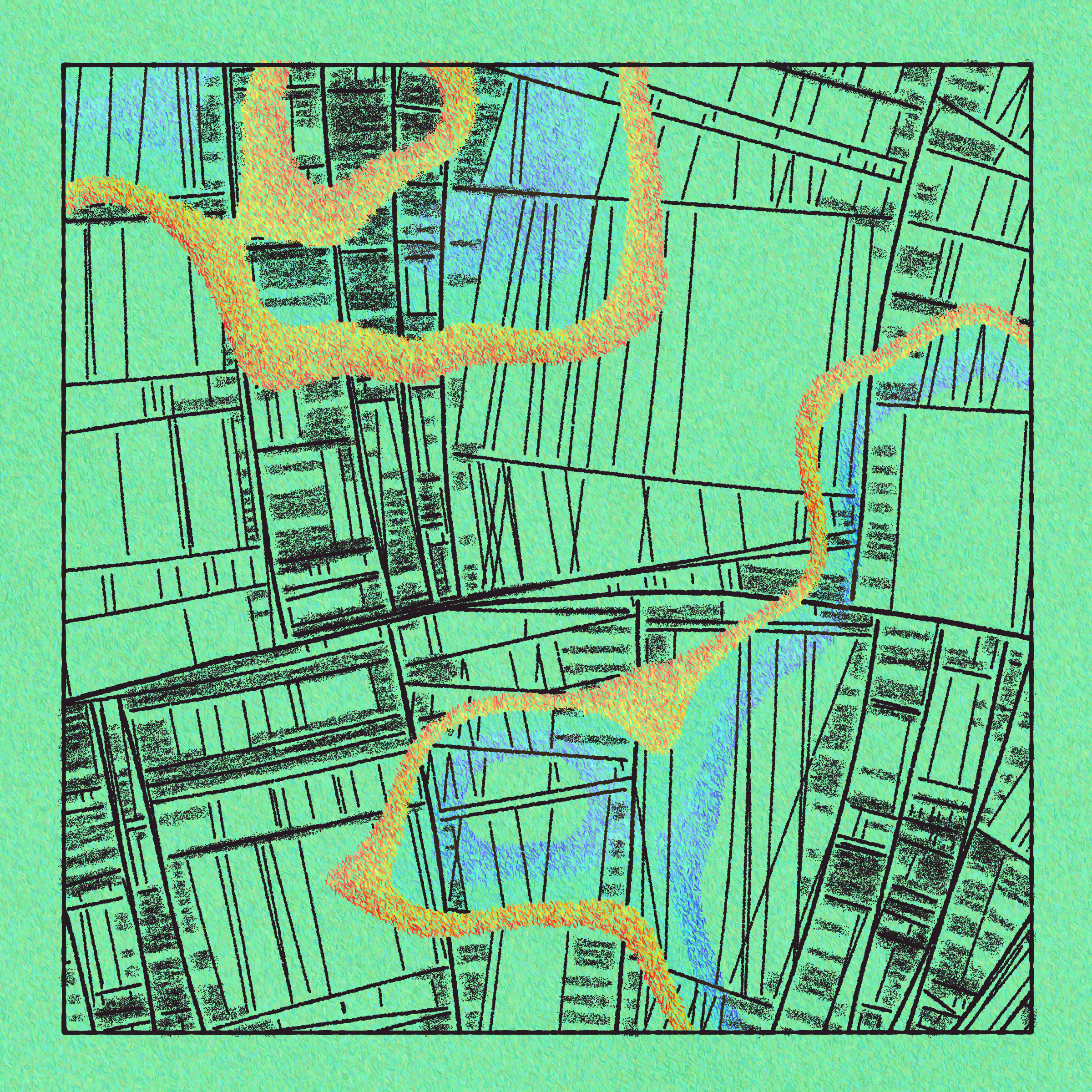 Art Blocks - Art Blocks v2 - Maps of Nothing #230 - NFT # 316000230