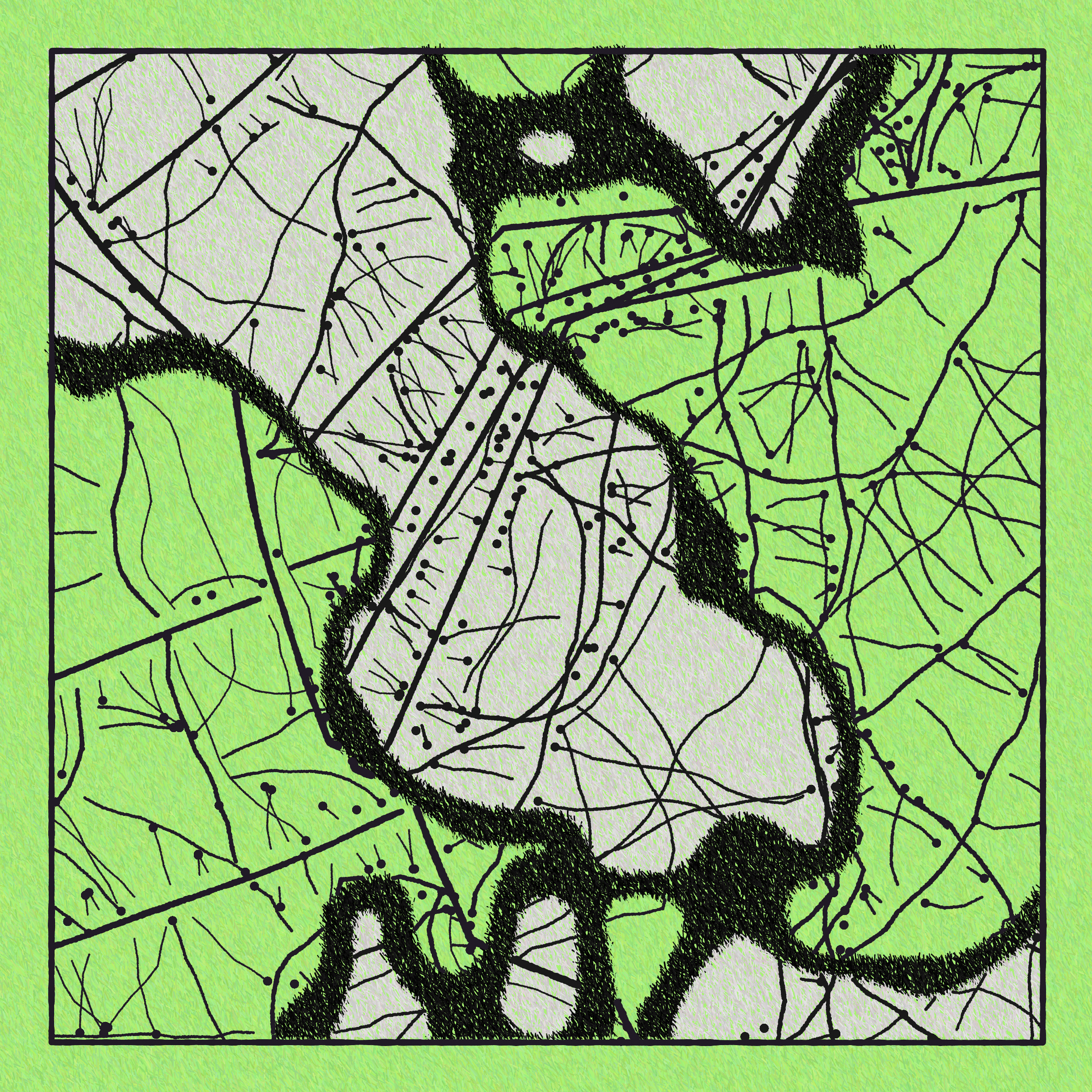 Art Blocks - Art Blocks v2 - Maps of Nothing #231 - NFT # 316000231