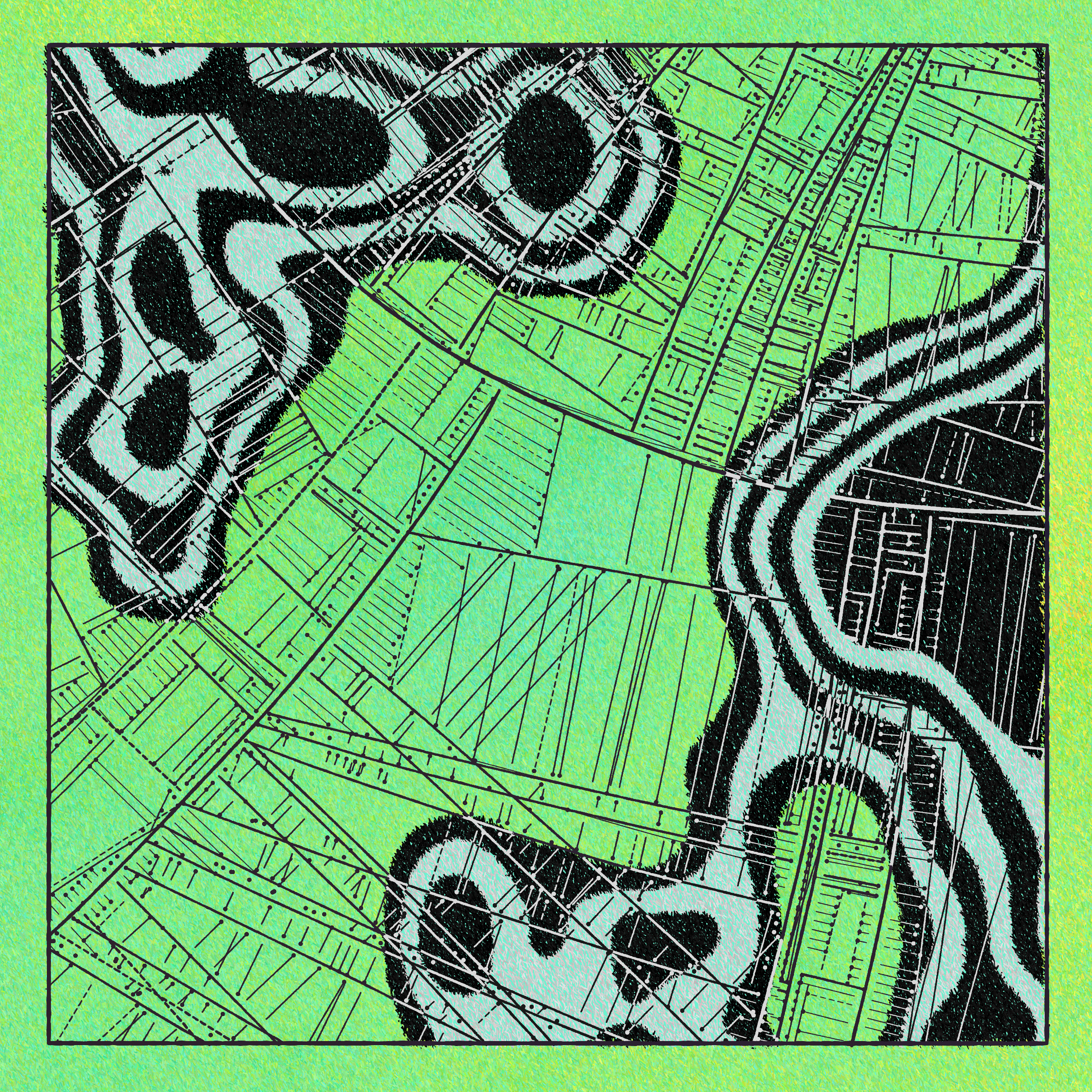 Art Blocks - Art Blocks v2 - Maps of Nothing #232 - NFT # 316000232