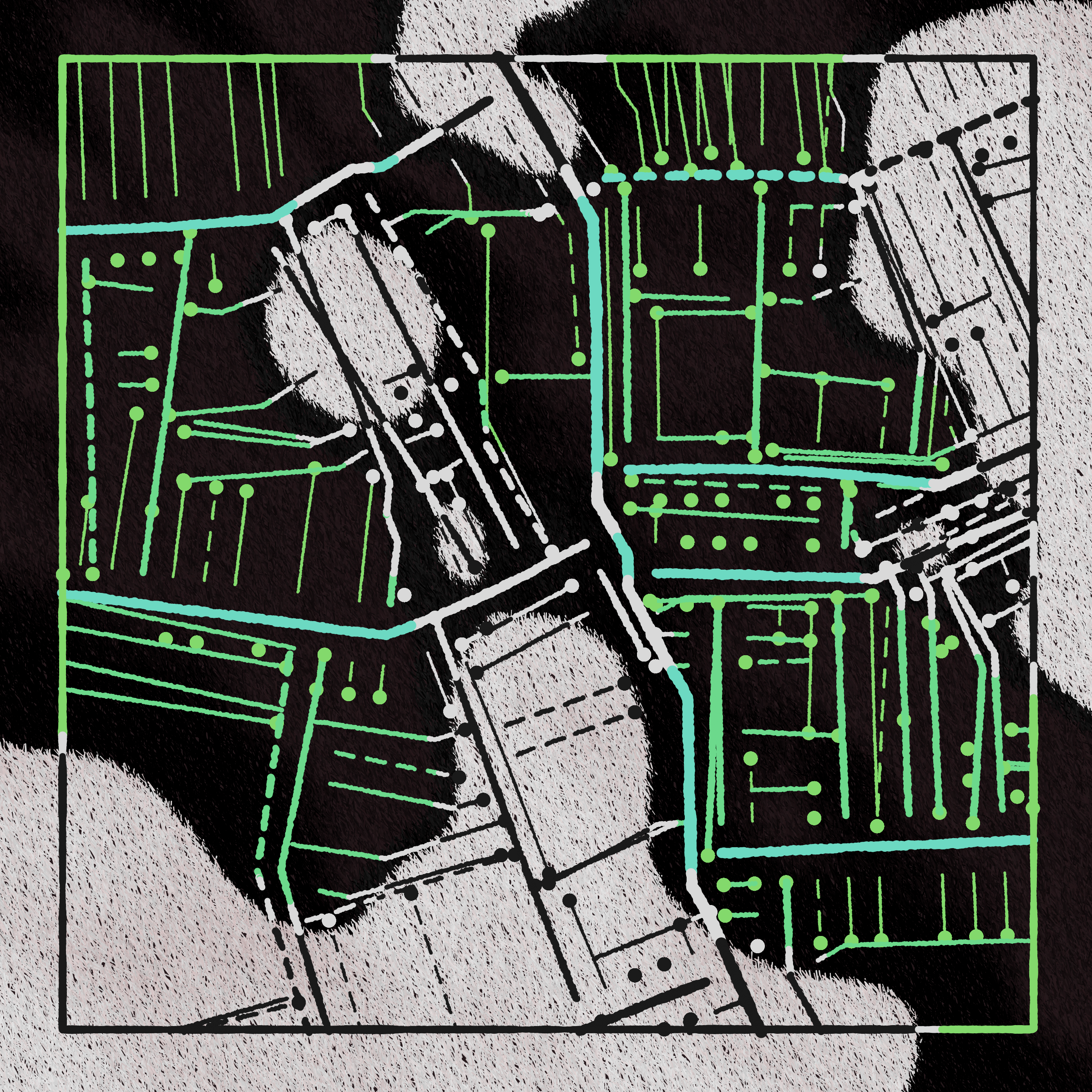 Art Blocks - Art Blocks v2 - Maps of Nothing #236 - NFT # 316000236