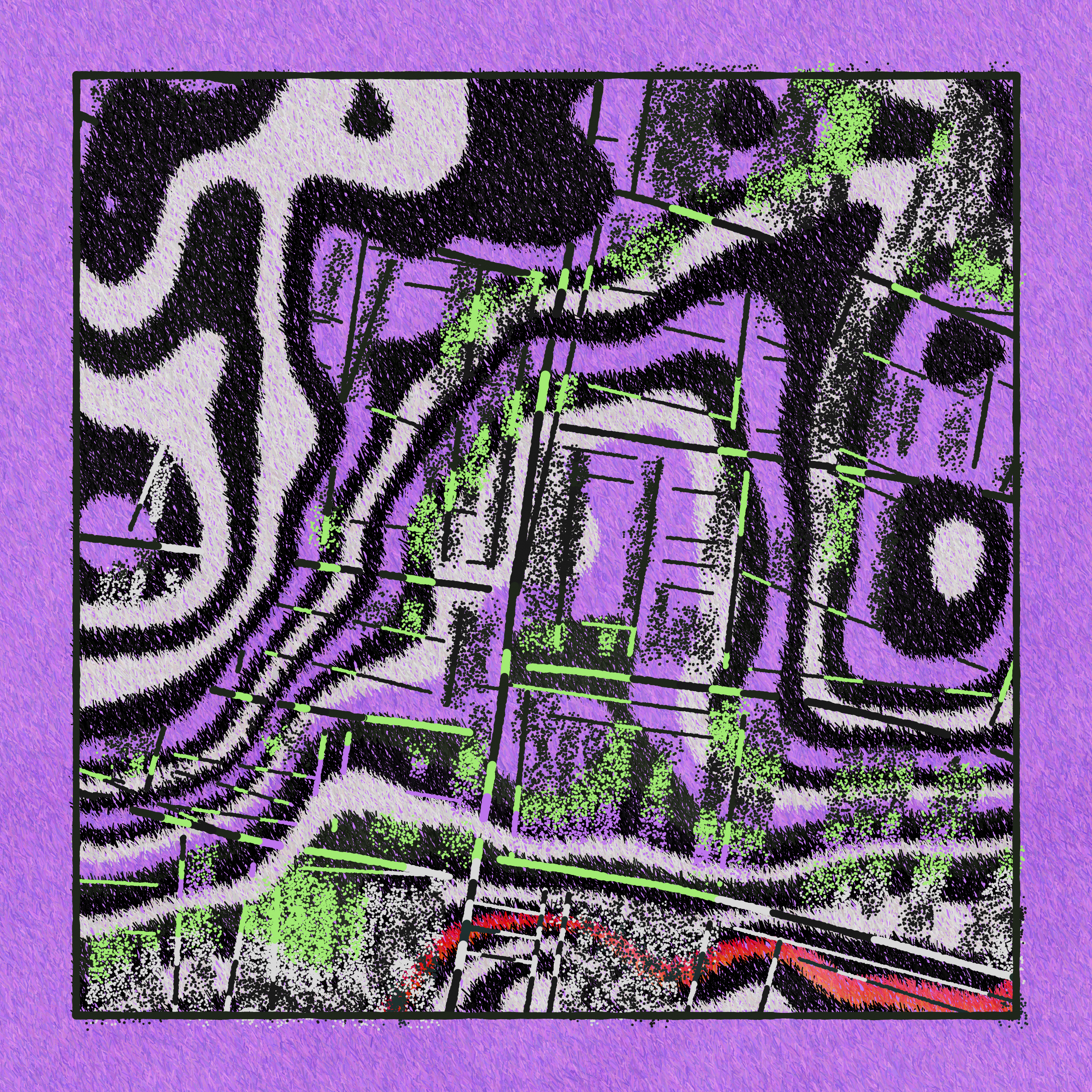 Art Blocks - Art Blocks v2 - Maps of Nothing #238 - NFT # 316000238